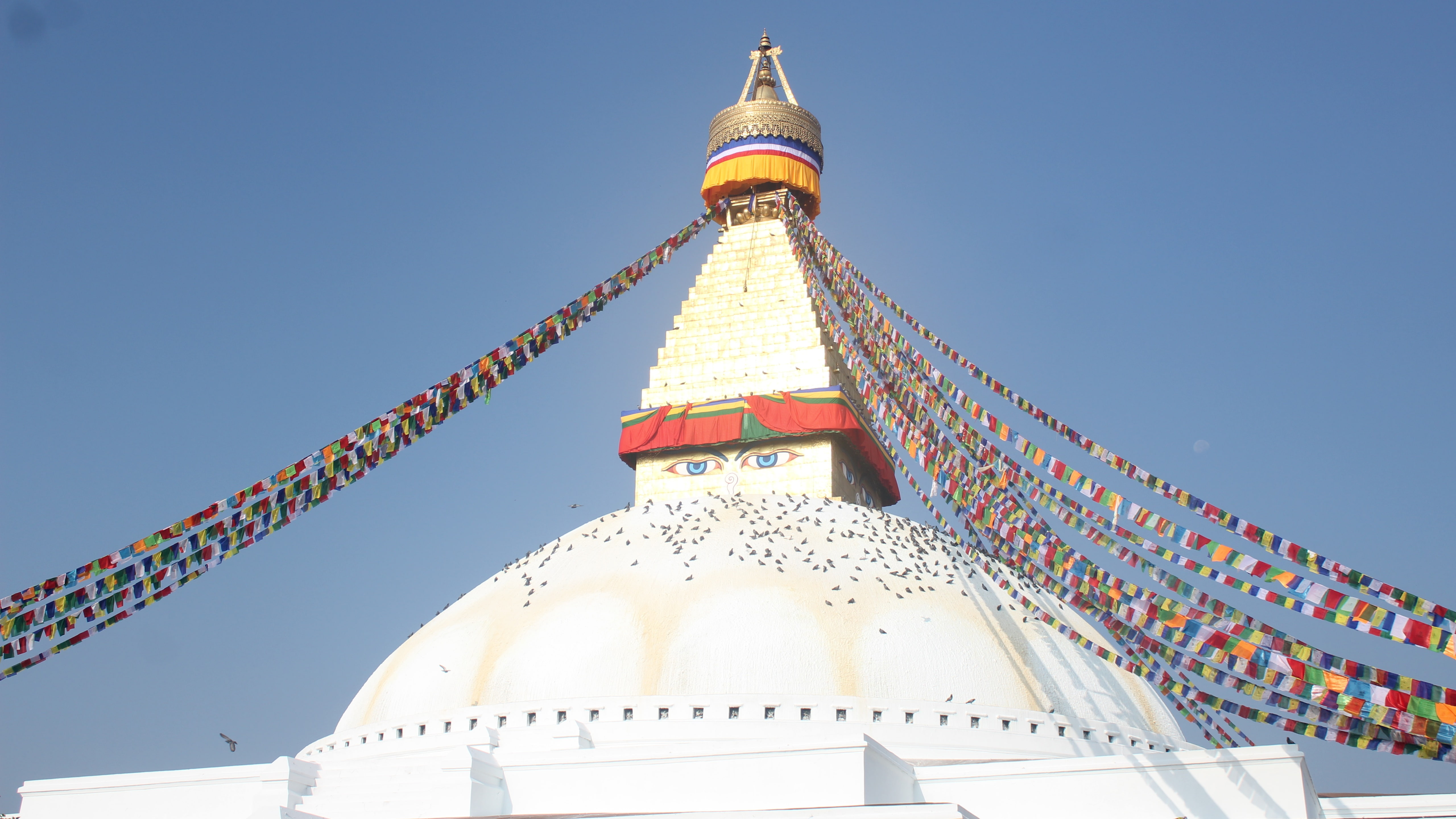stupa, asia, religion, buddhism, landmark, historic site, place of worship, buddhist, tourism, nepal, tourist attraction, kathmandu, 5K, HD Wallpaper