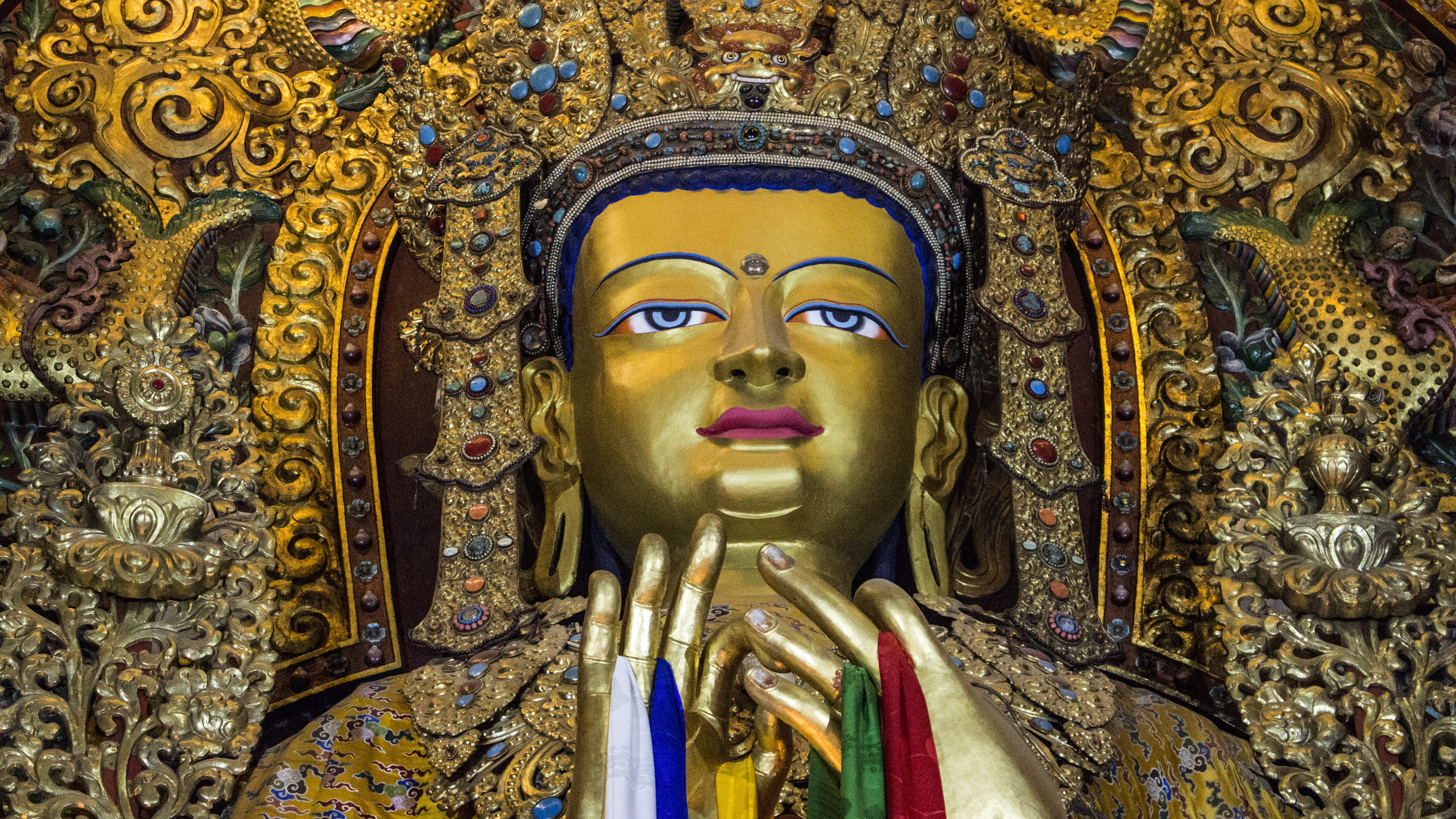 boudhha, mahayana, old, close-up, creativity, eyes, religion, human representation, nepal, 5K, place of worship, representation, male likeness, meditation, HD Wallpaper