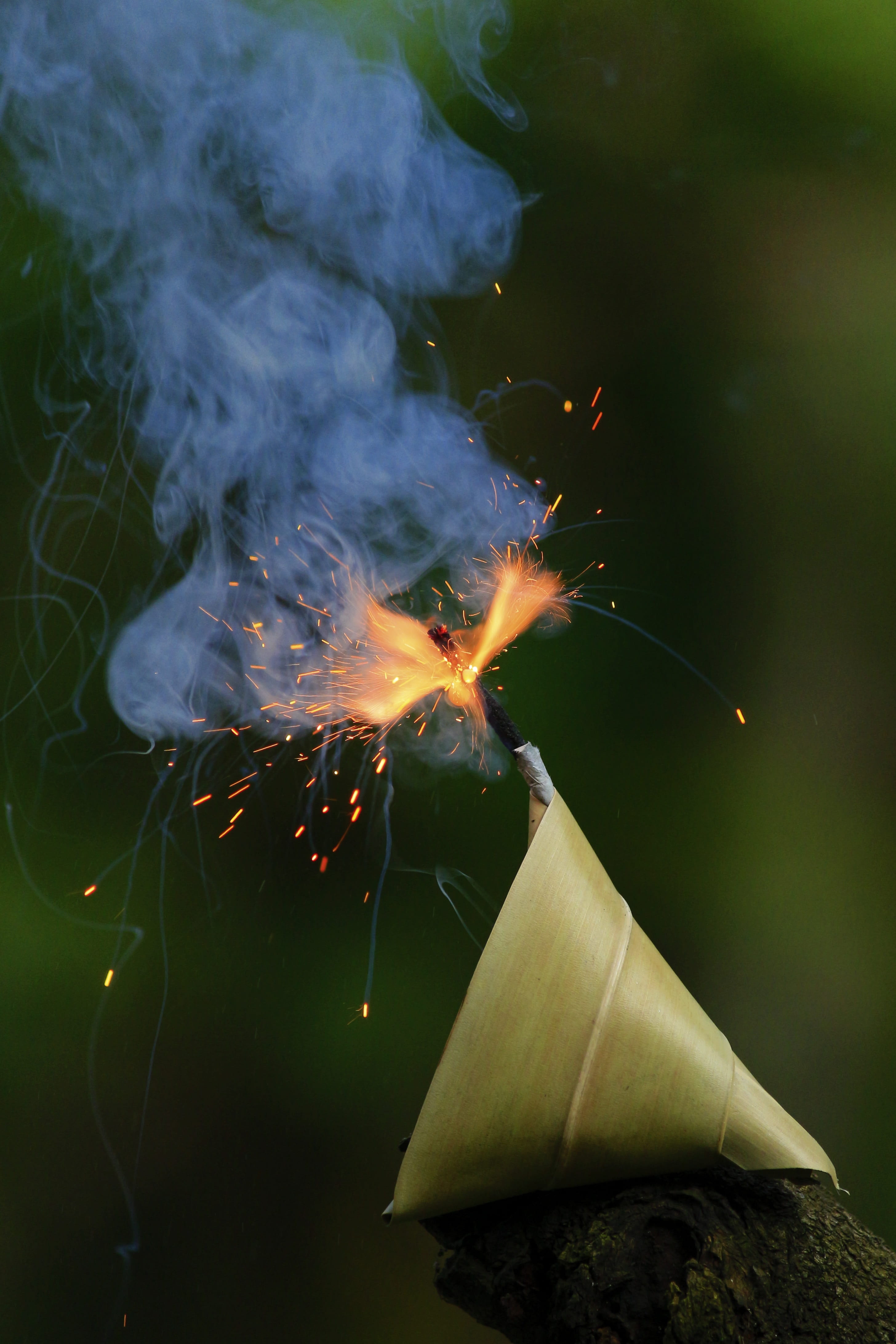 glowing, focus on foreground, plant, fireworks, day, happiness, hindu, colors, diwali, fire, food, outdoors, traditional, india, heat - temperature, close-up, Phone HD Wallpaper