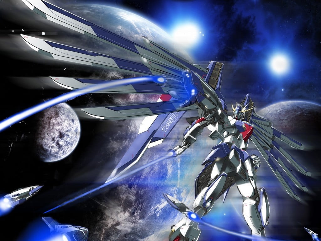 480P, no people, indoors, illuminated, metal, close-up, chrome, Mobile Suit Gundam Wing, headlight, blue, reflection, nature, futuristic, digital composite, HD Wallpaper