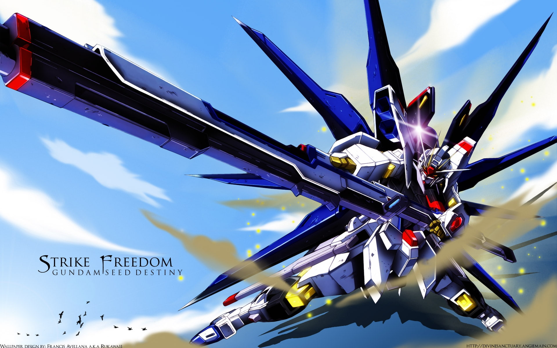 gundam seed destiny, destiny, seed, freedom, gundam, strike, anime, 1080P, art, hd, HD Wallpaper