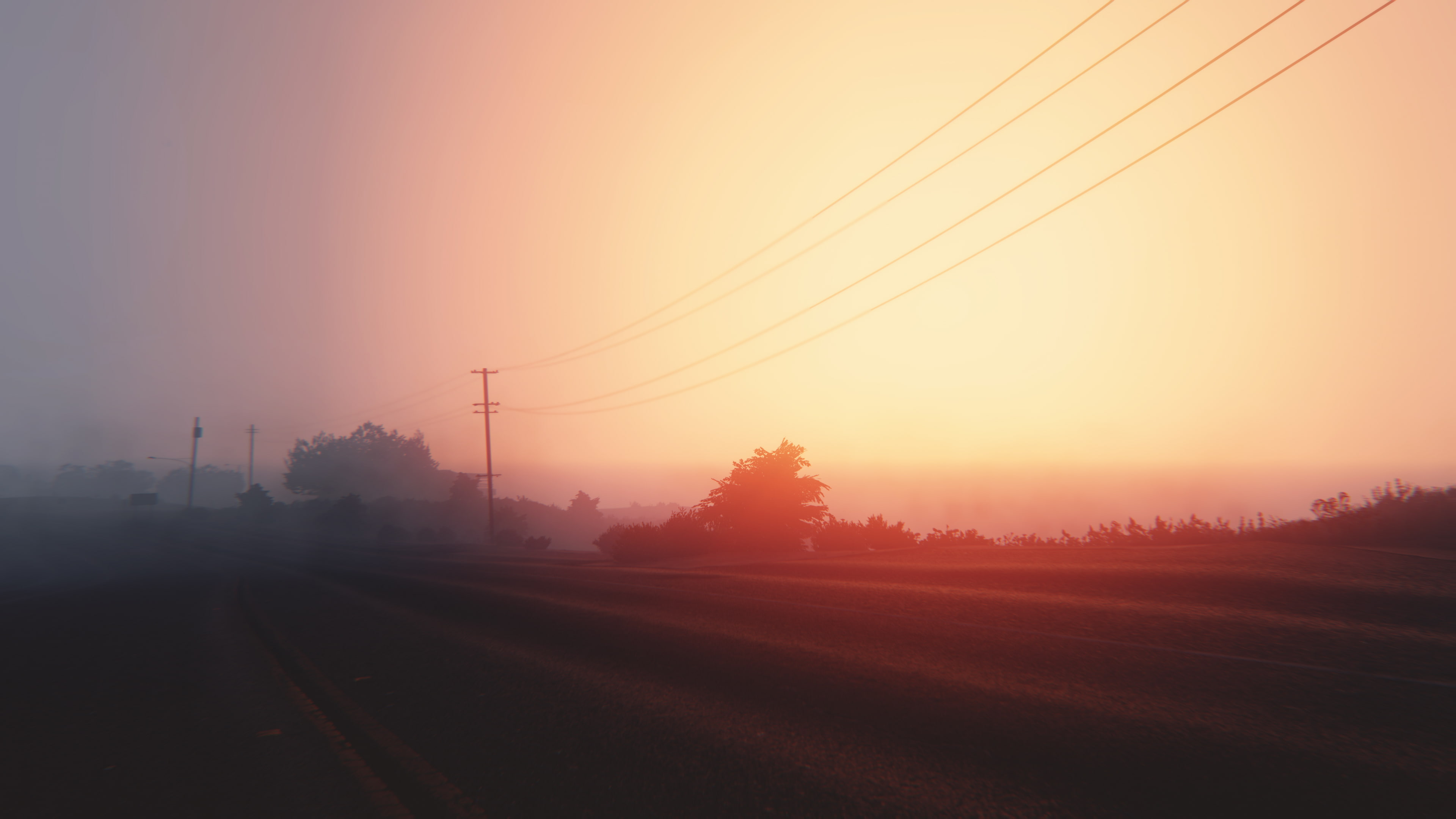Grand Theft Auto V, screen shot, video games, mist, 4K, HD Wallpaper