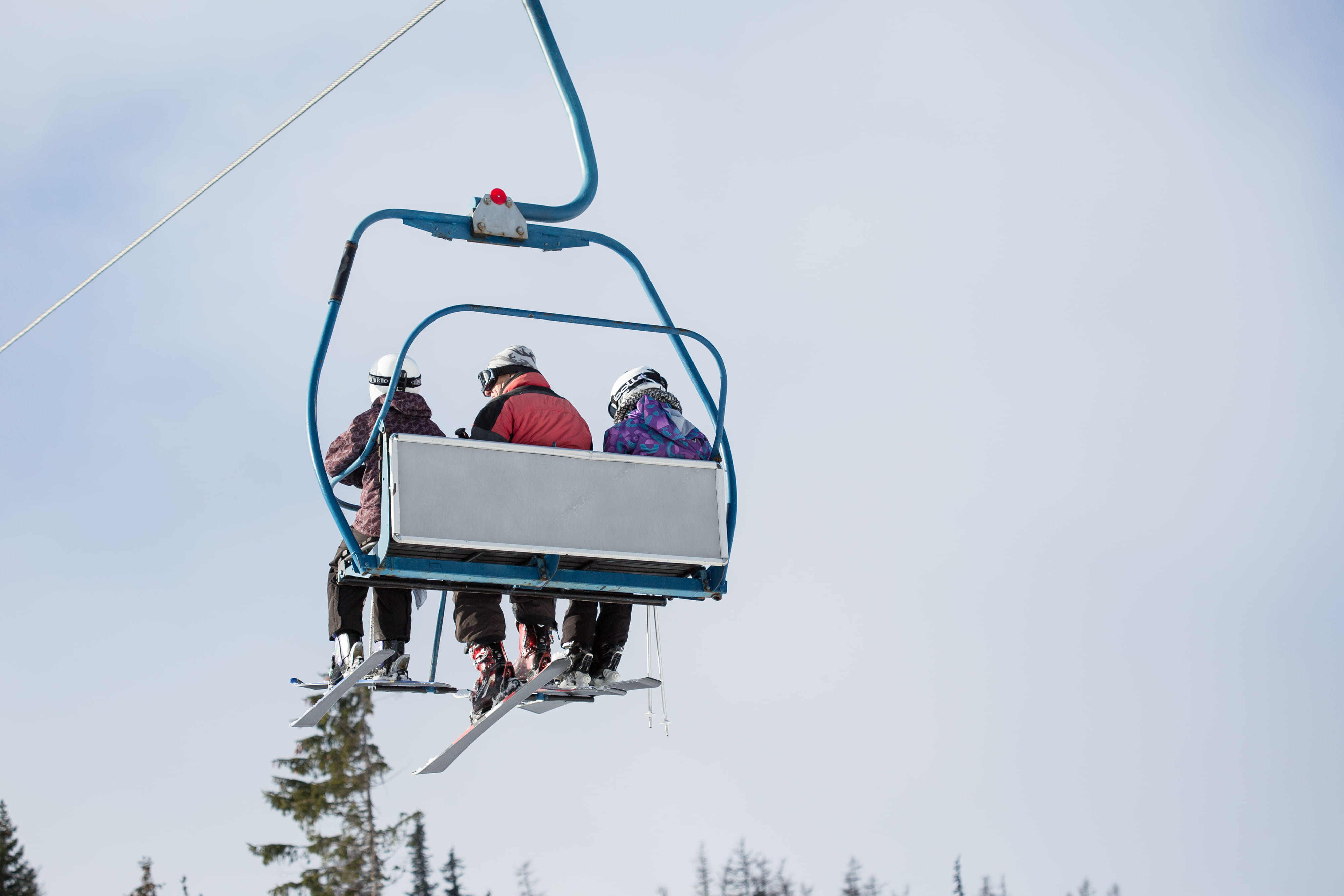 people, three, white, color Image, 4K, holiday, cable car, room for text, cold temperature, togetherness, Ski Lift, Skiers, low angle view, lifestyles, HD Wallpaper