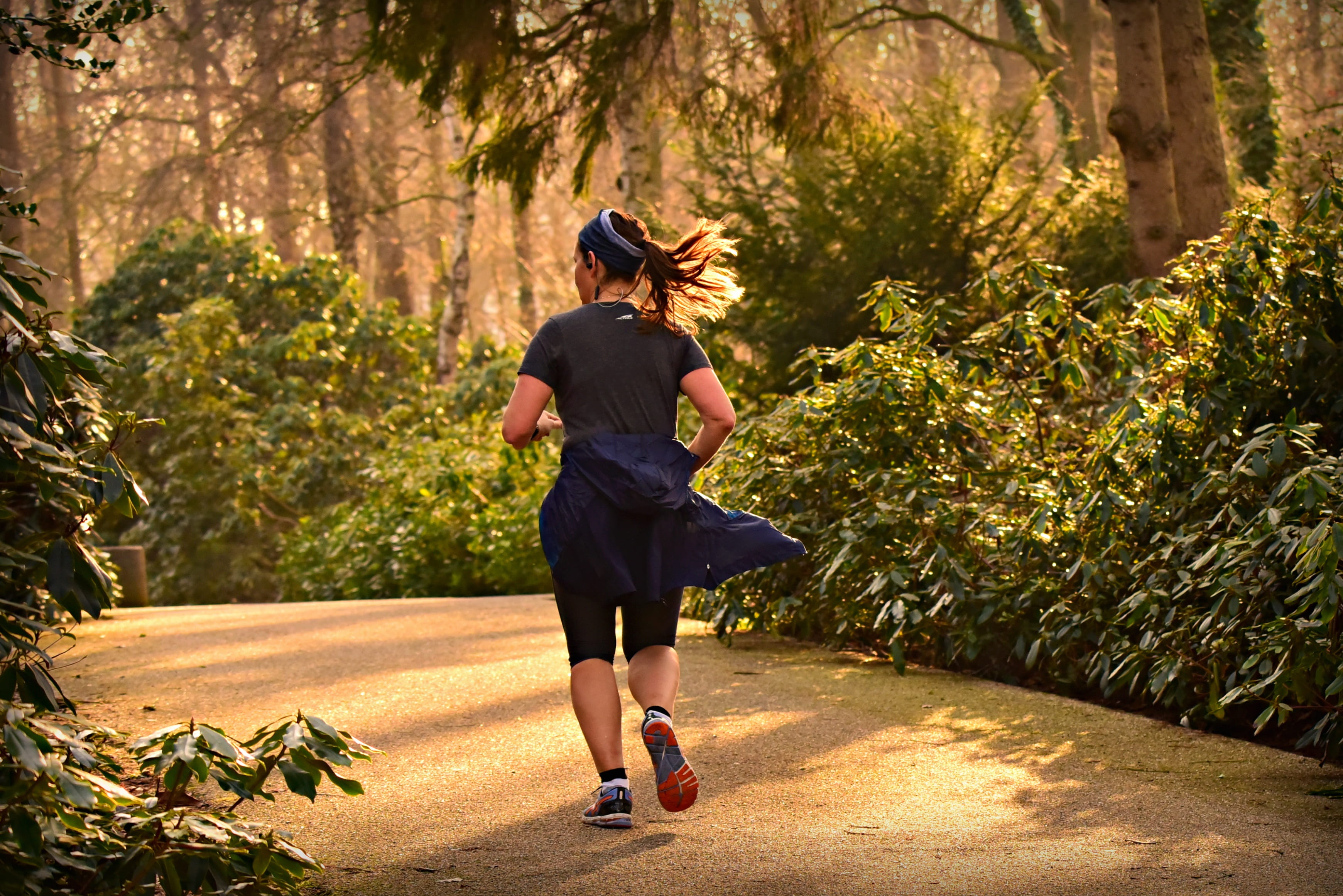 nature, running, direction, jog, plant, cardio, day, runner, workout, training, one person, lifestyle, women, green color, tree, hairstyle, casual clothing, HD Wallpaper