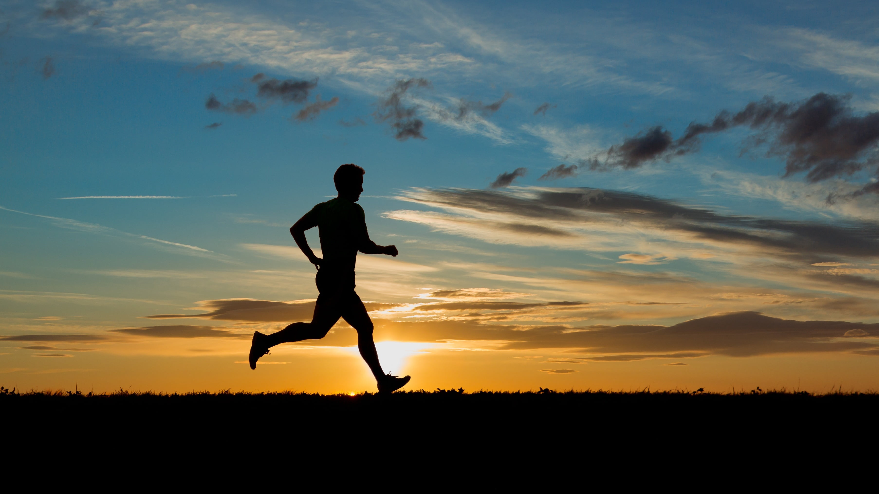lifestyles, running, people, relaxation Exercise, recreational Pursuit, adult, leisure activity, athlete, back Lit, sunset, sport, one Person, women, nature, HD Wallpaper
