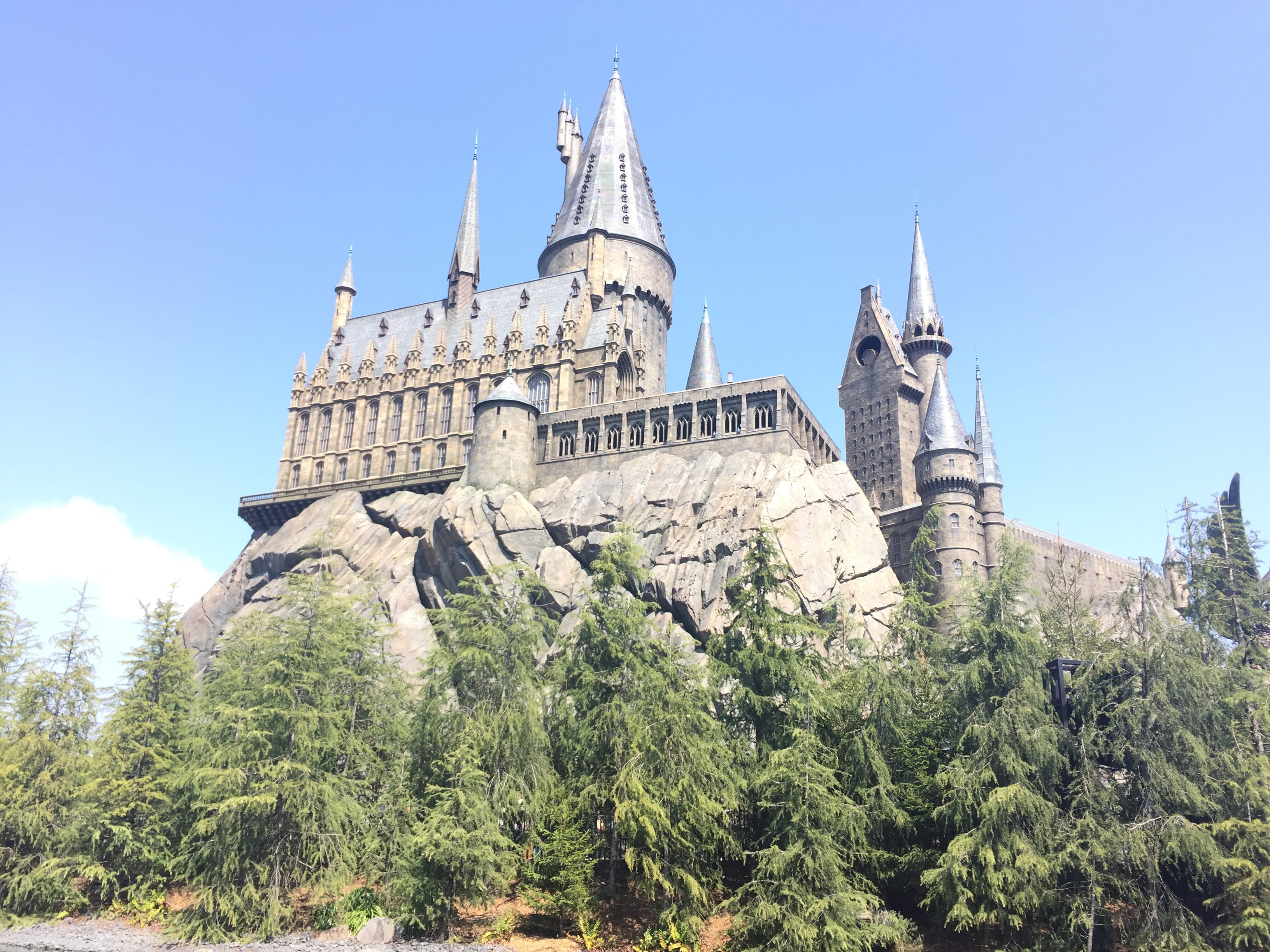 built structure, cathedral, steeple, dome, architecture, amusement park, universal studios japan, the past, nature, building, building exterior, clear sky, HD Wallpaper