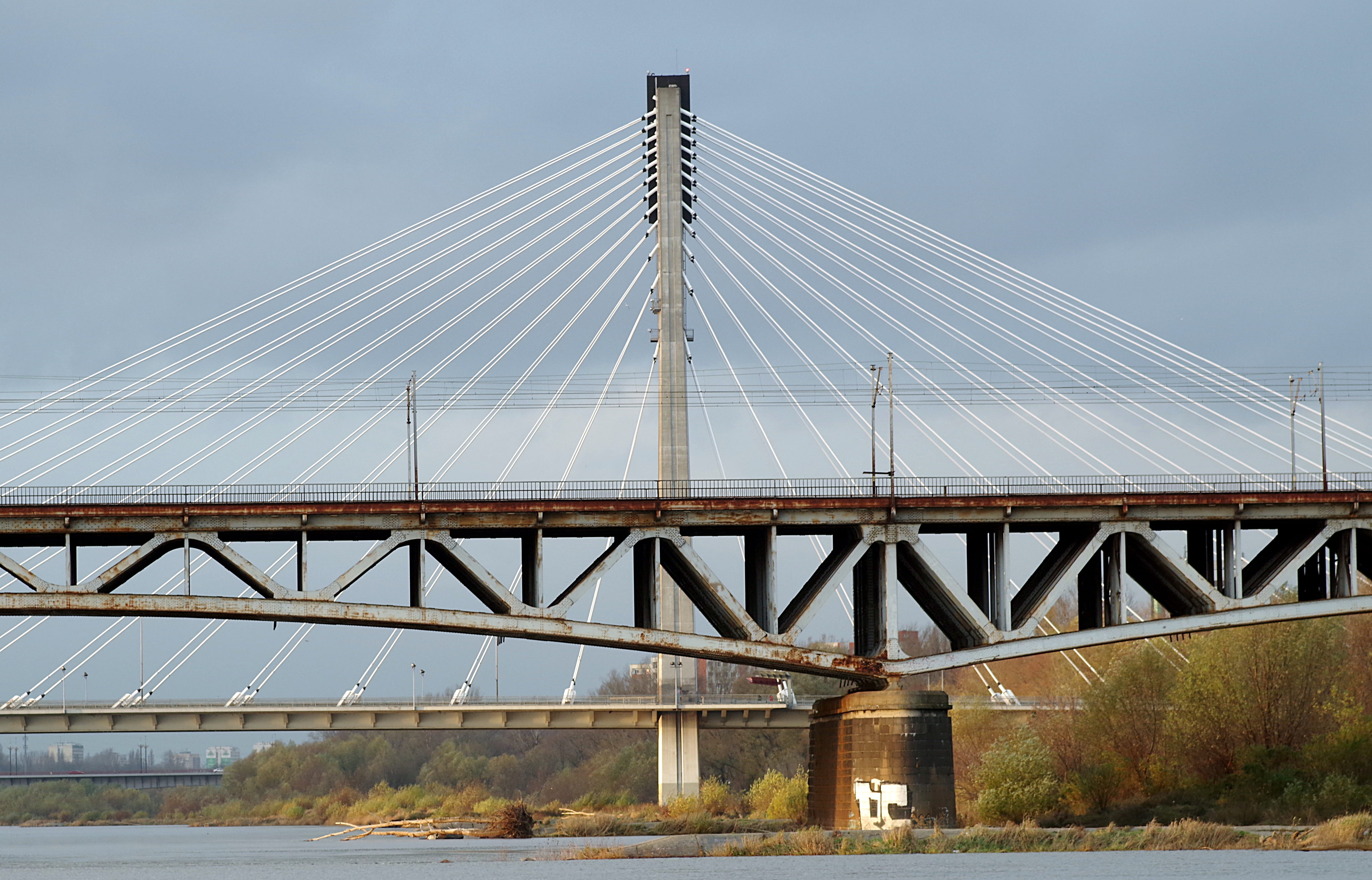 alloy, the viaduct, river, built structure, steel, railroad tracks, city, engineering, water, connection, modern, 5K, cloud - sky, travel, travel destinations, HD Wallpaper