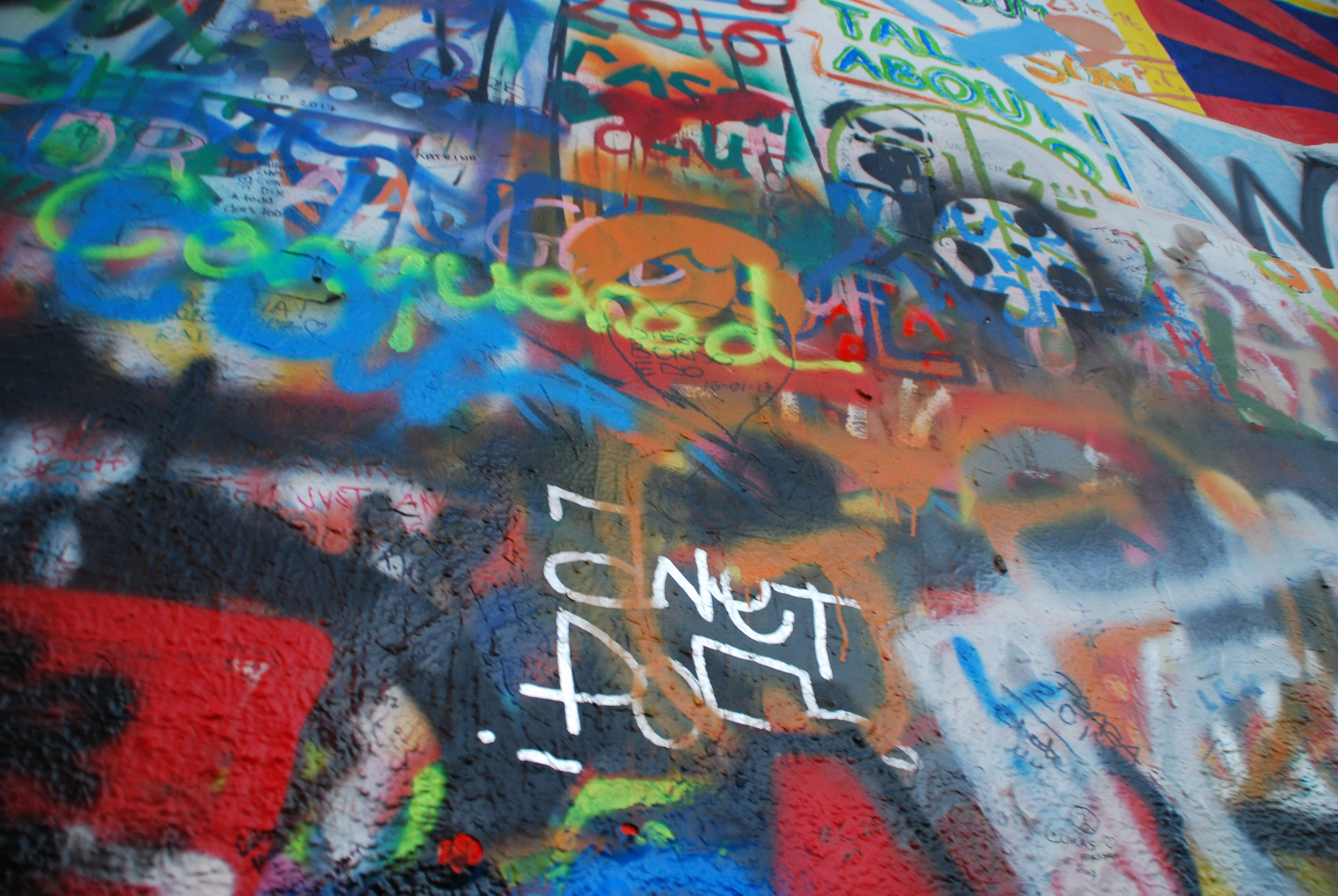 built structure, architecture, europe, art and craft, paint, city life, message, creativity, outdoors, day, john lennon, text, street art, spray paint, HD Wallpaper