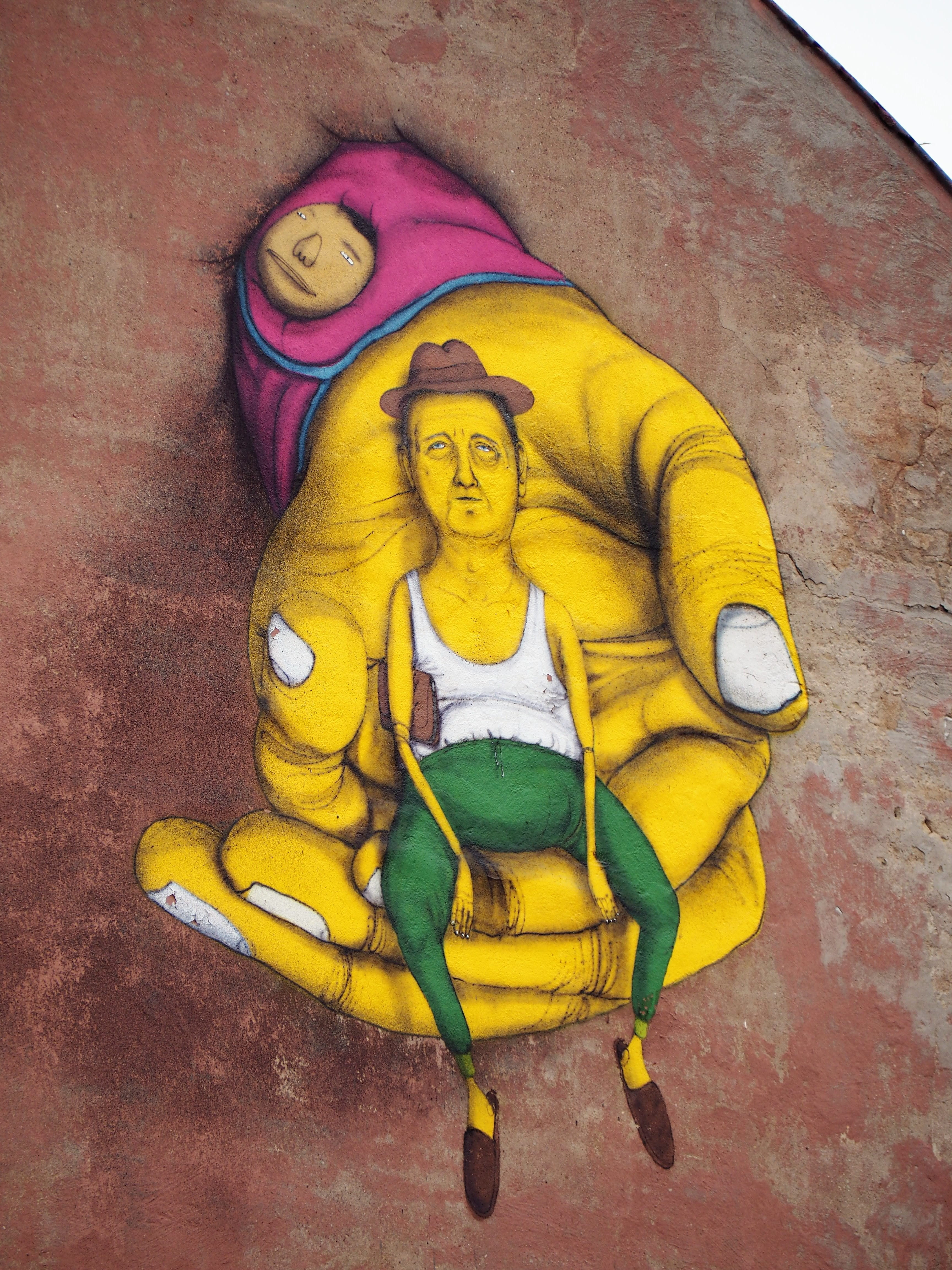 art and craft, male likeness, close-up, multi colored, human representation, no people, high angle view, 4K, vilnius, graffitti, spirituality, indoors, Phone HD Wallpaper