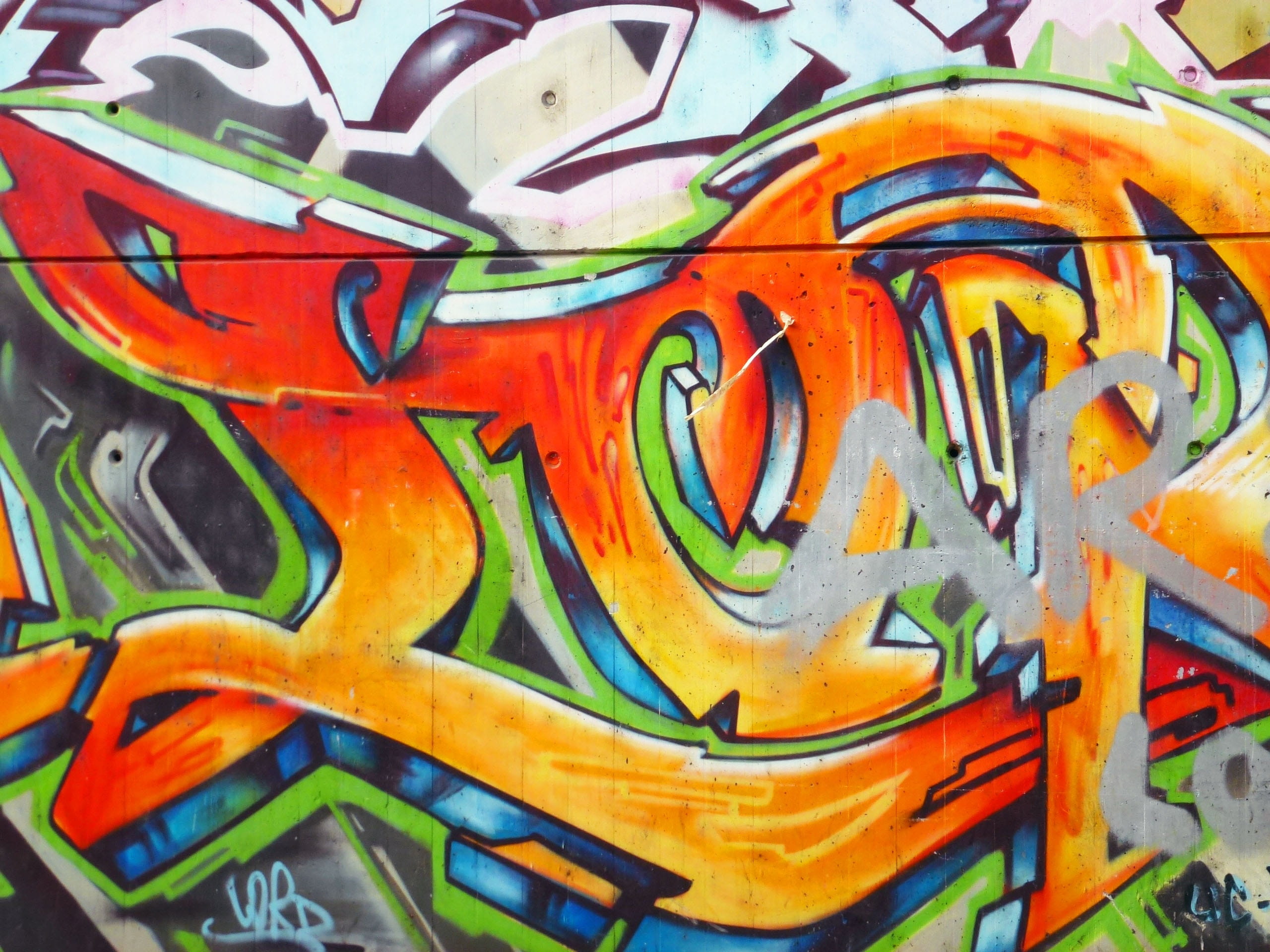 2K, Spray, wall - building feature, graffiti, design, multi colored, street art, human representation, Art, day, architecture, abstract, mural, representation, HD Wallpaper