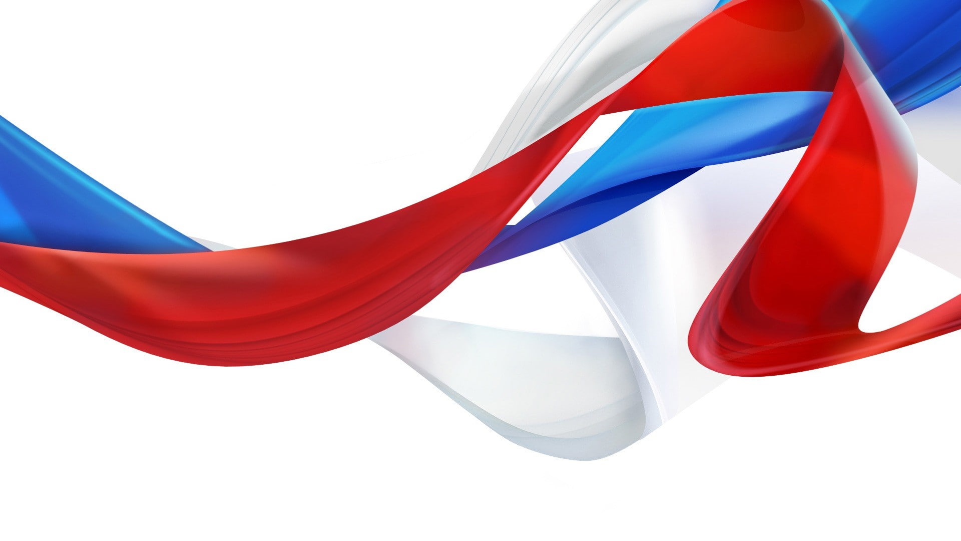 abstract, bright, white color, motion, Symbols, red, Flag, Tape, design, nature, white background, Russia, backgrounds, Tricolor, wind, curve, close-up, HD Wallpaper