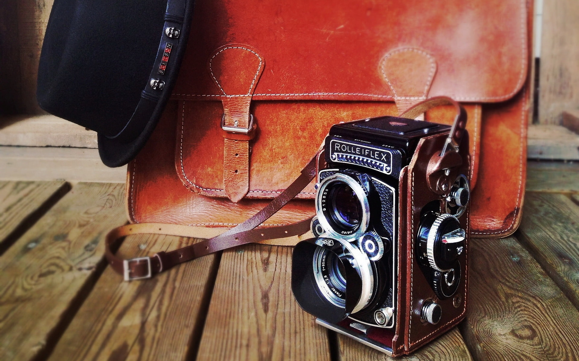 rolleiflex, old, vintage, camera, photo camera, 1080P, HD Wallpaper