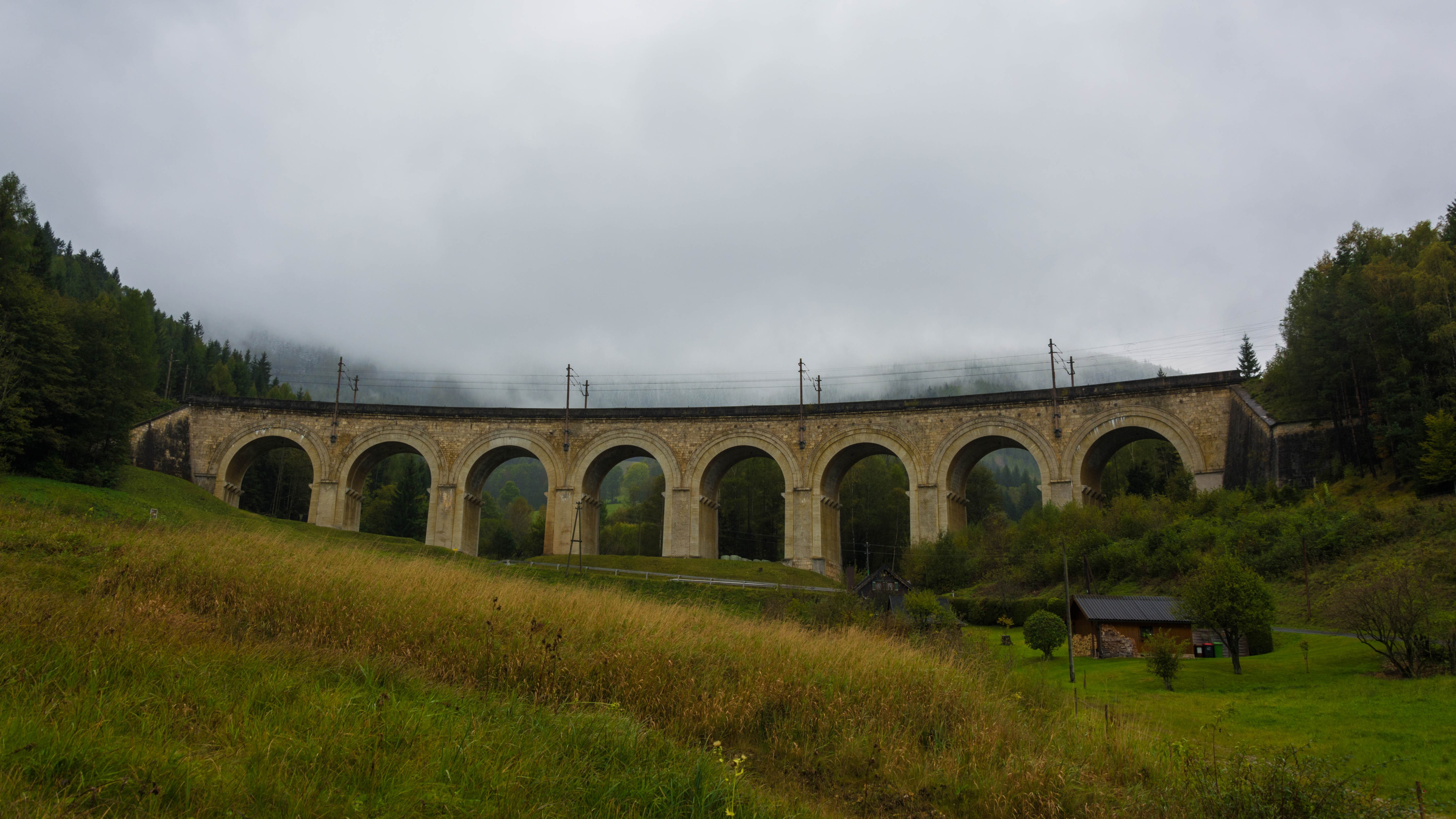 railway, 5K, bridge, HD Wallpaper