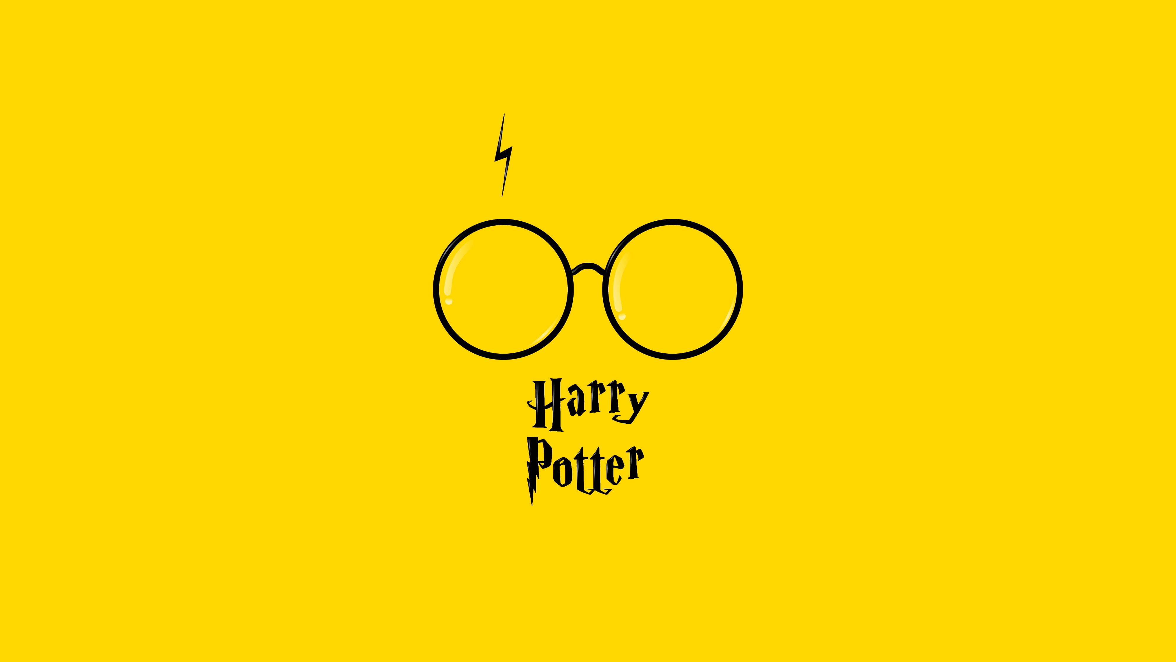 4K, gold, HarryPotter, Minimalism, black, carrycot, HD Wallpaper