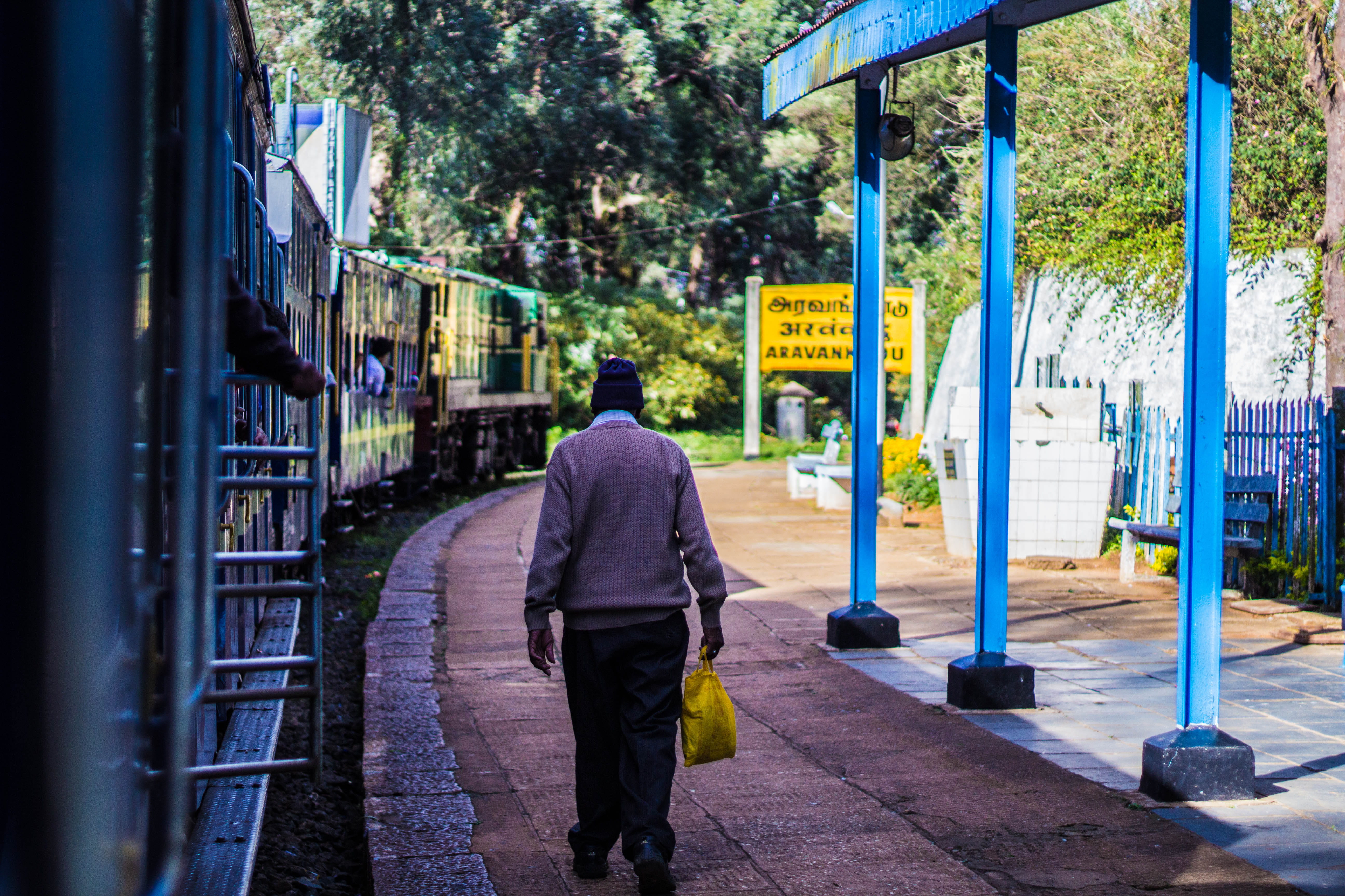 architecture, real people, lifestyles, street, nature, the way forward, footpath, tree, one person, uniform, walking, ooty, plant, rear view, hiils, building exterior, HD Wallpaper