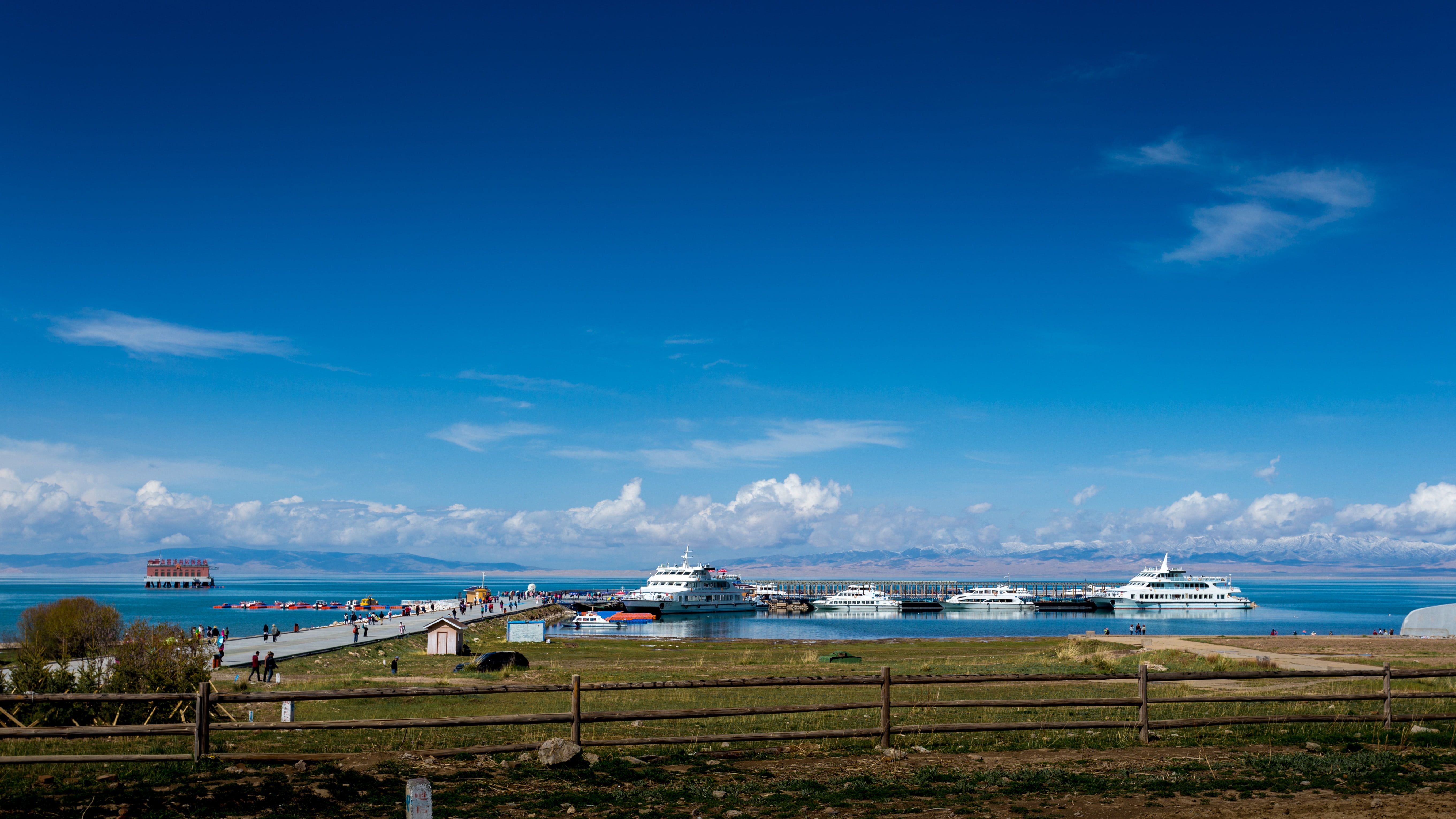sailboat, sky, land, 5K, qinghai lake, no people, nautical Vessel, travel, beach, city, xining, mode of transportation, gansu province, ship, travel destinations, HD Wallpaper