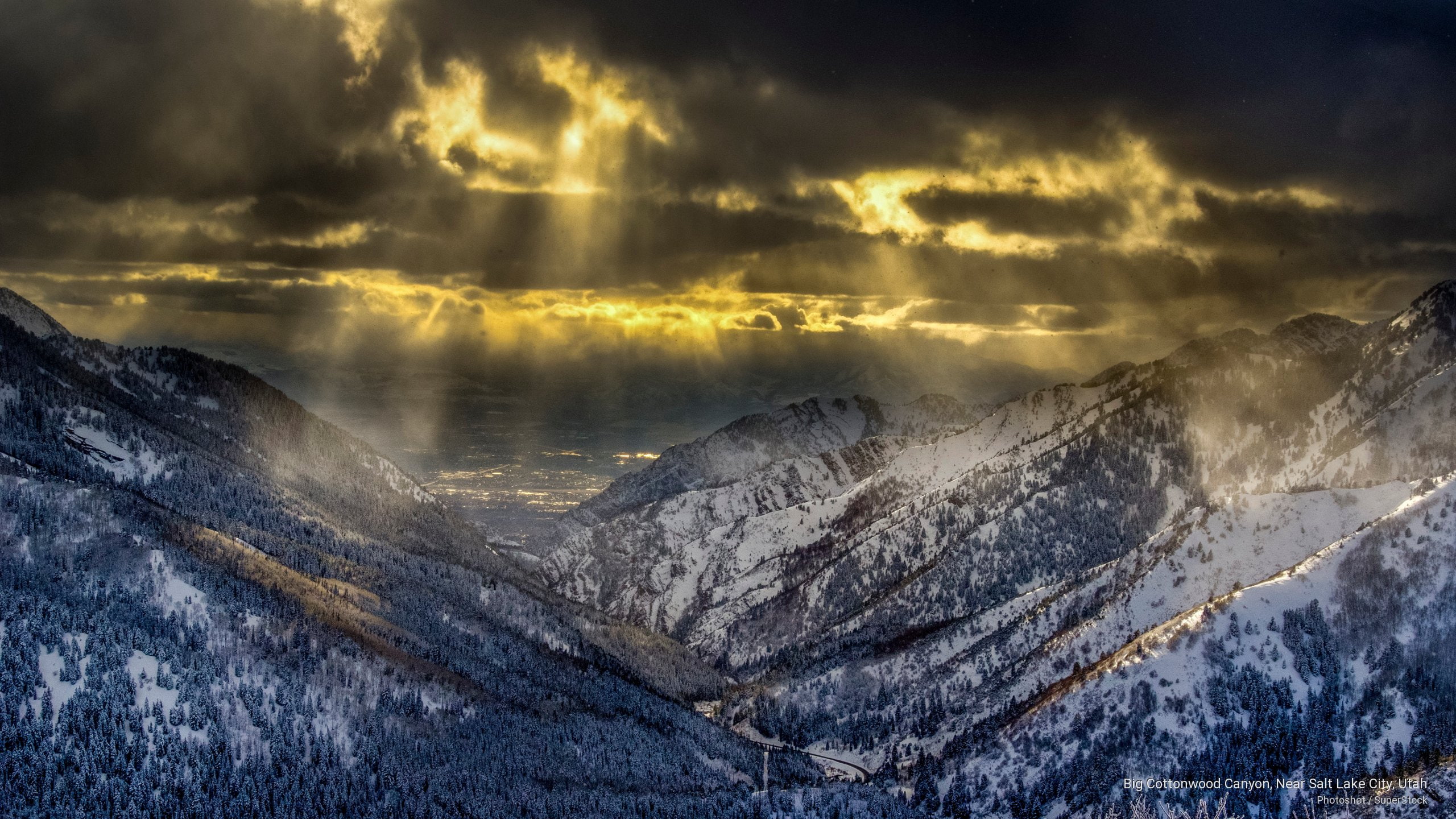 near, utah, salt, Mountains, cottonwood, 2K, canyon, lake, big, city, HD Wallpaper
