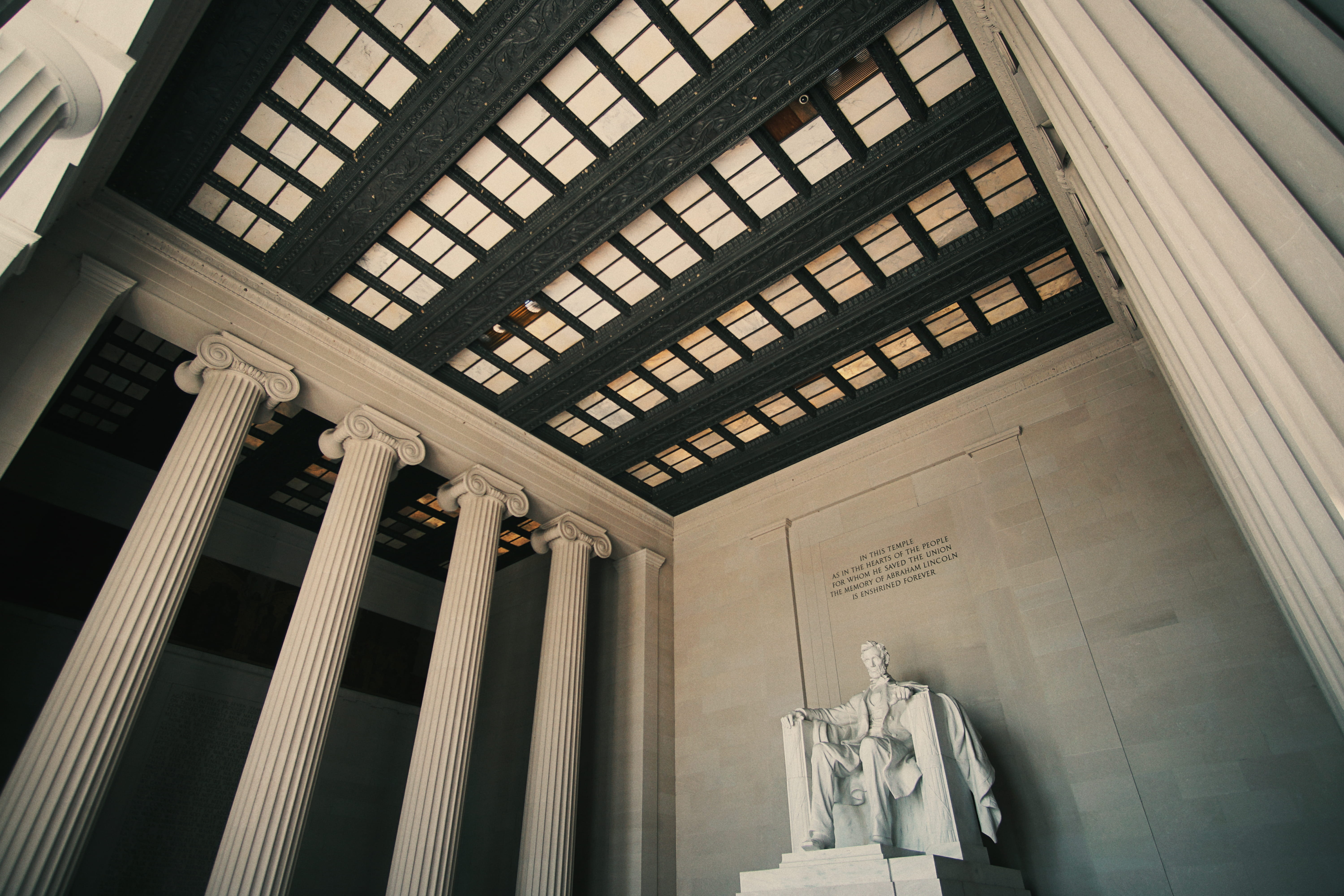 civil war, pillar, day, male likeness, the past, history, representation, abraham, memorial, united states of america, lincoln, art and craft, built structure, HD Wallpaper