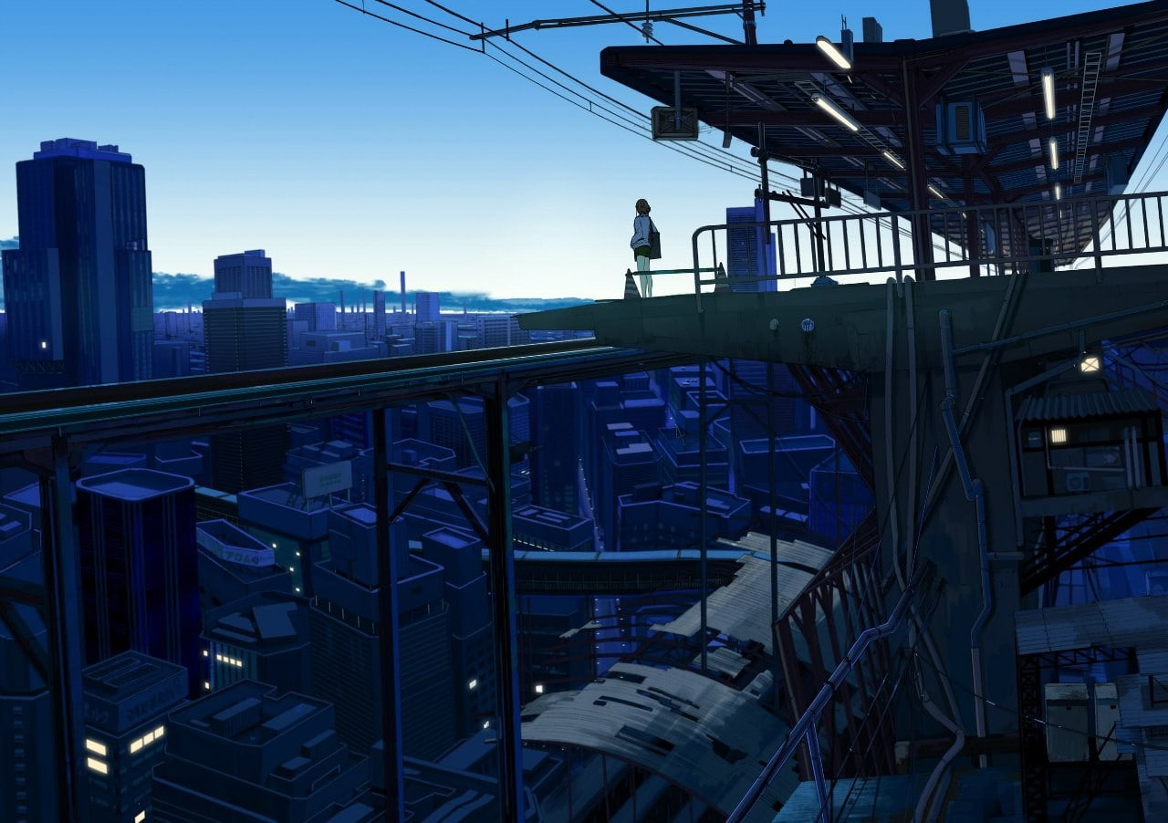 720P, train station, HD Wallpaper