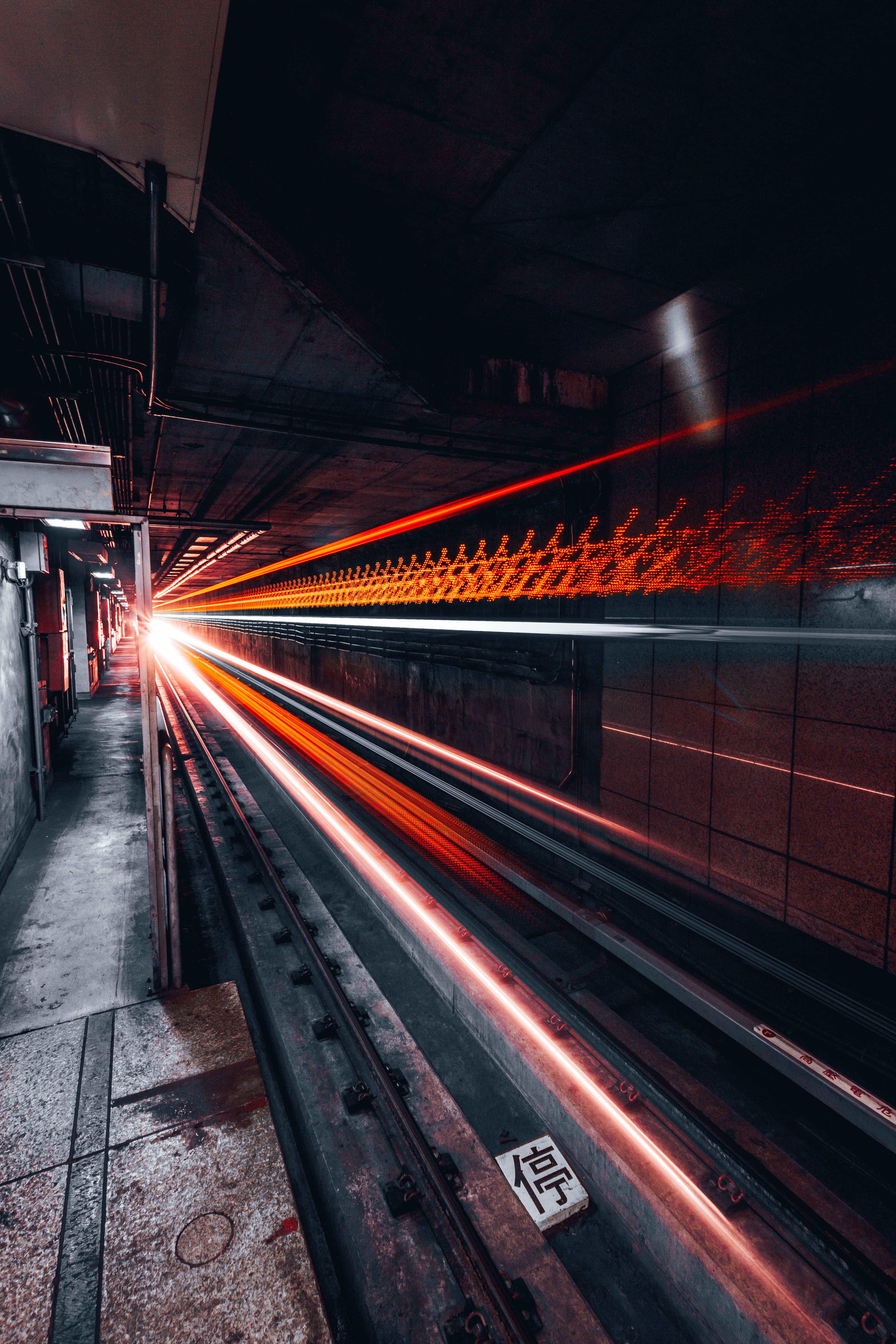 light, street, no people, mode of transportation, metro, photography, timelapse, long exposure, crossing, red, train, built structure, city, time, the way forward, Phone HD Wallpaper