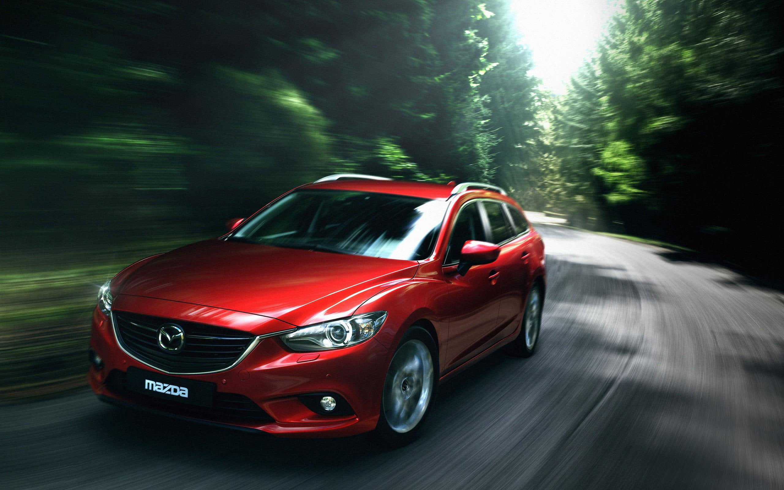 2K, 2013, hatcback, wagon, red, cars, mazda, HD Wallpaper