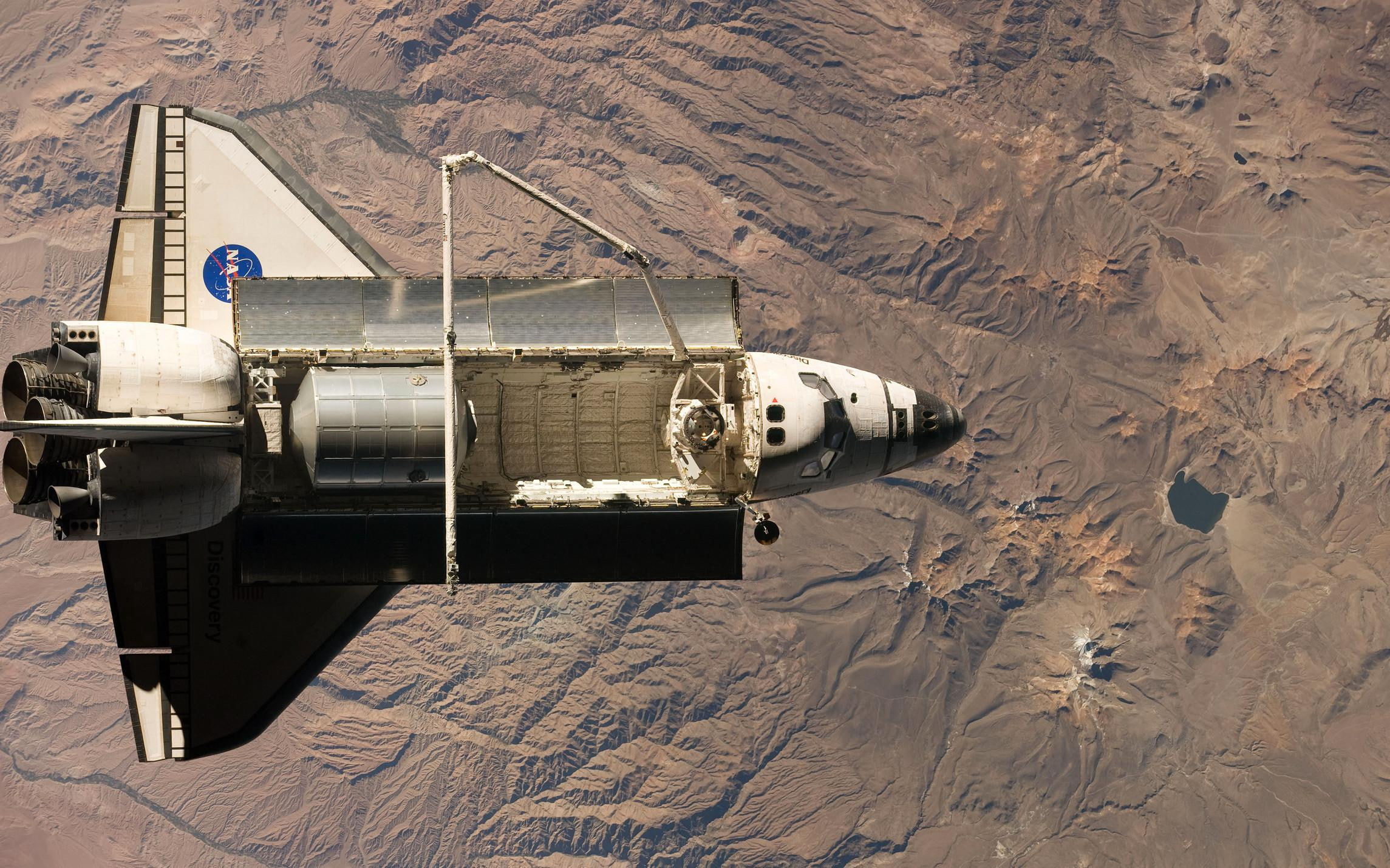 departure, aircraft planes, space station, sts, leaving, white, 1080P, mission complete, shuttle, space, gray, nasa, HD Wallpaper