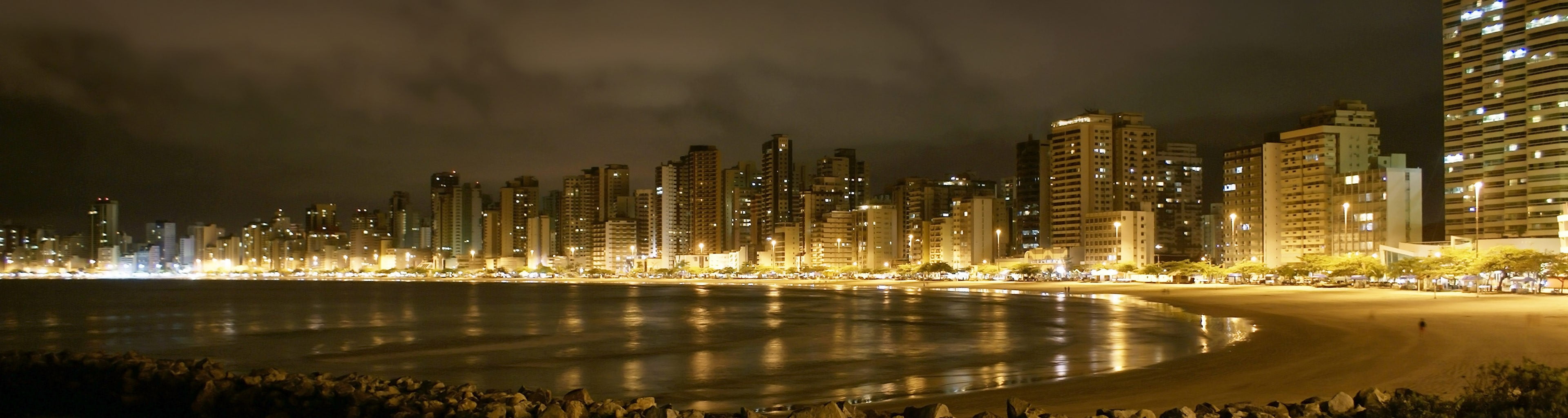 building, travel destinations, buildings, sky, office building exterior, city, multiple display, outdoors, no people, beach, built structure, skyscraper, HD Wallpaper