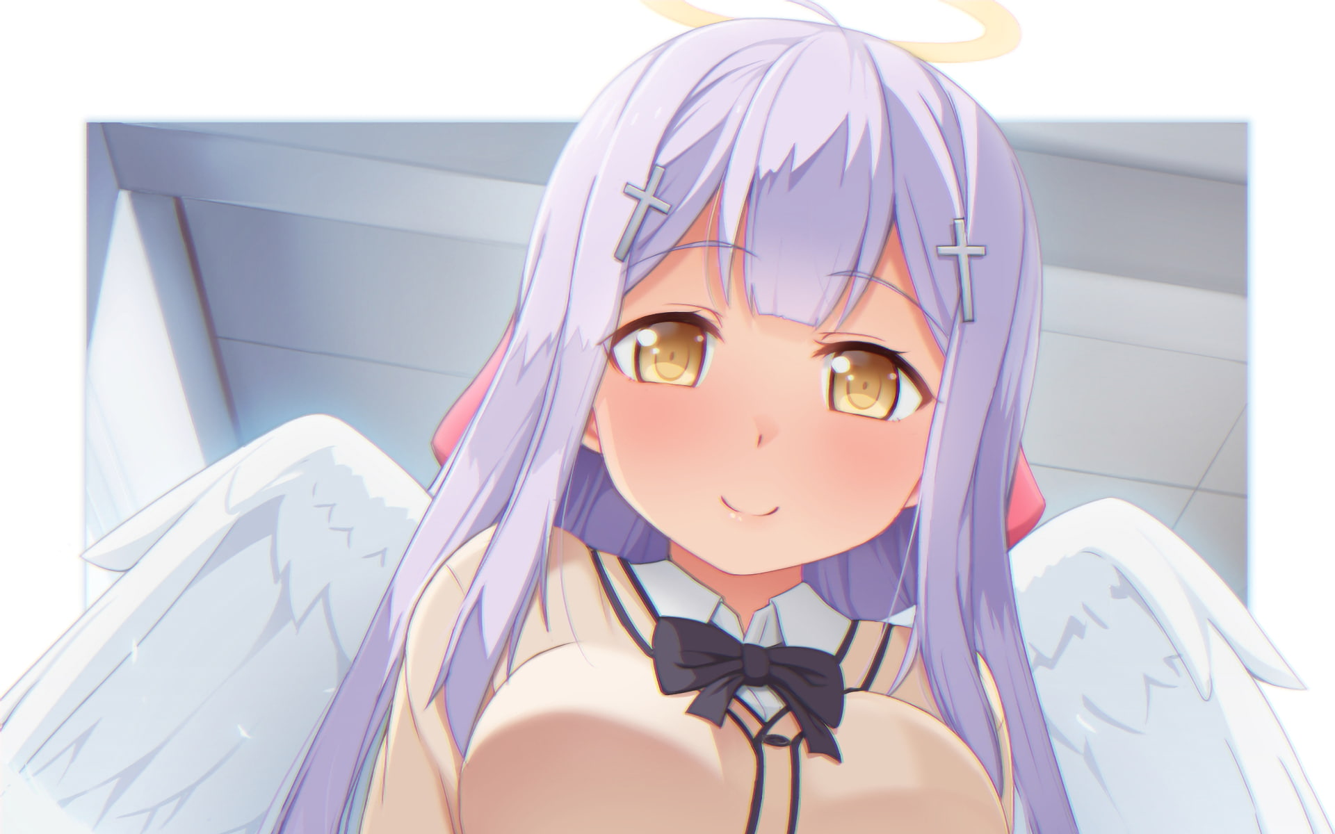 Gabriel Dropout, 1080P, anime girls, Raphiel Ainsworth Shiraha, HD Wallpaper