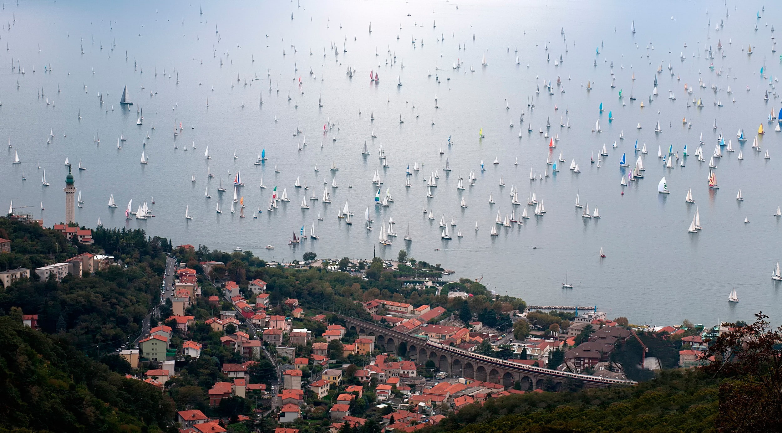 regatta, Barcolana 2014 regatta, Italy, 1080P, barcolana, Trieste, HD Wallpaper