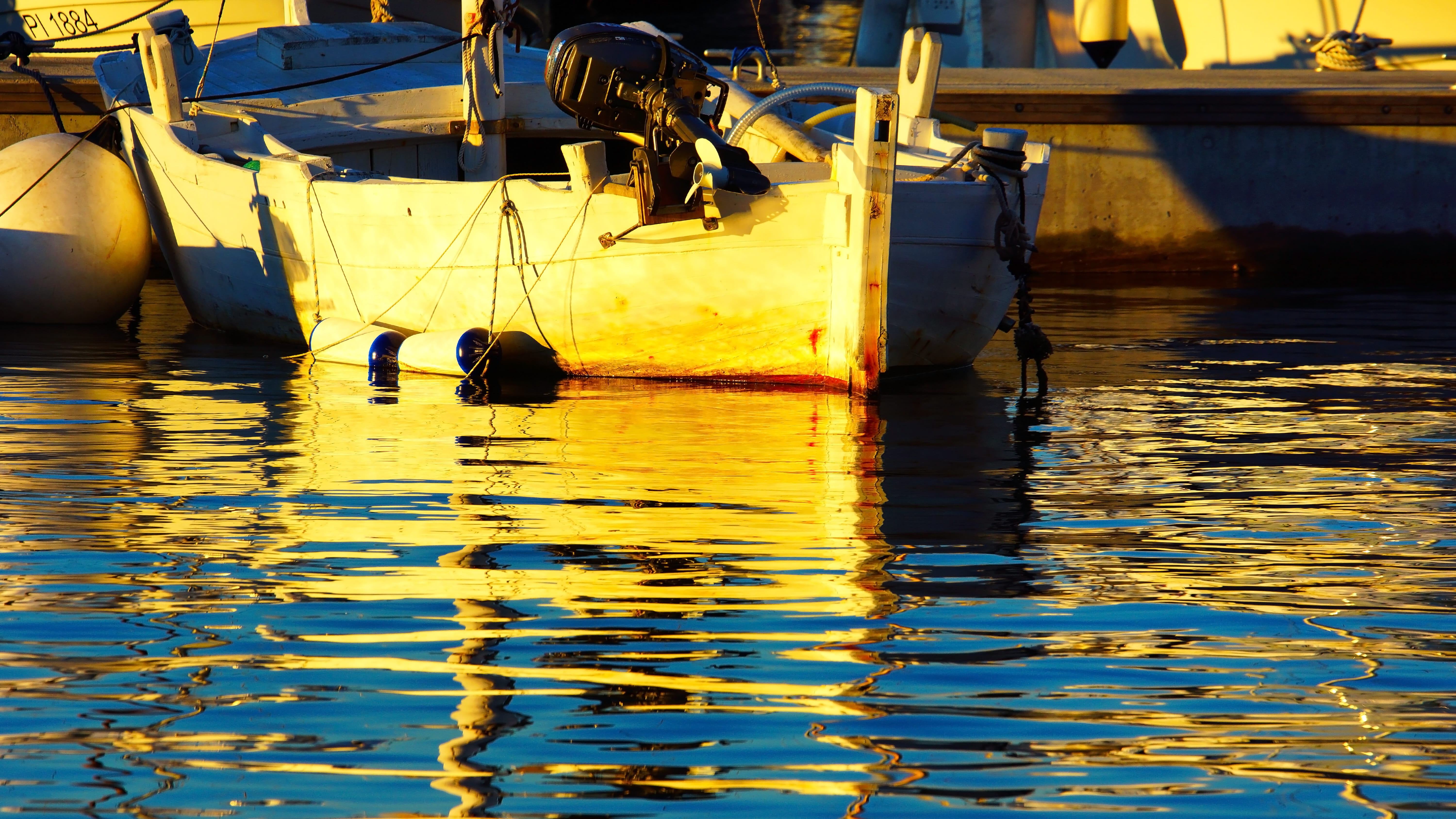 yellow, 5K, day, tranquility, nautical vessel, trieste, beauty in nature, nature, waterfront, moored, harbor, no people, outdoors, italy, transportation, HD Wallpaper