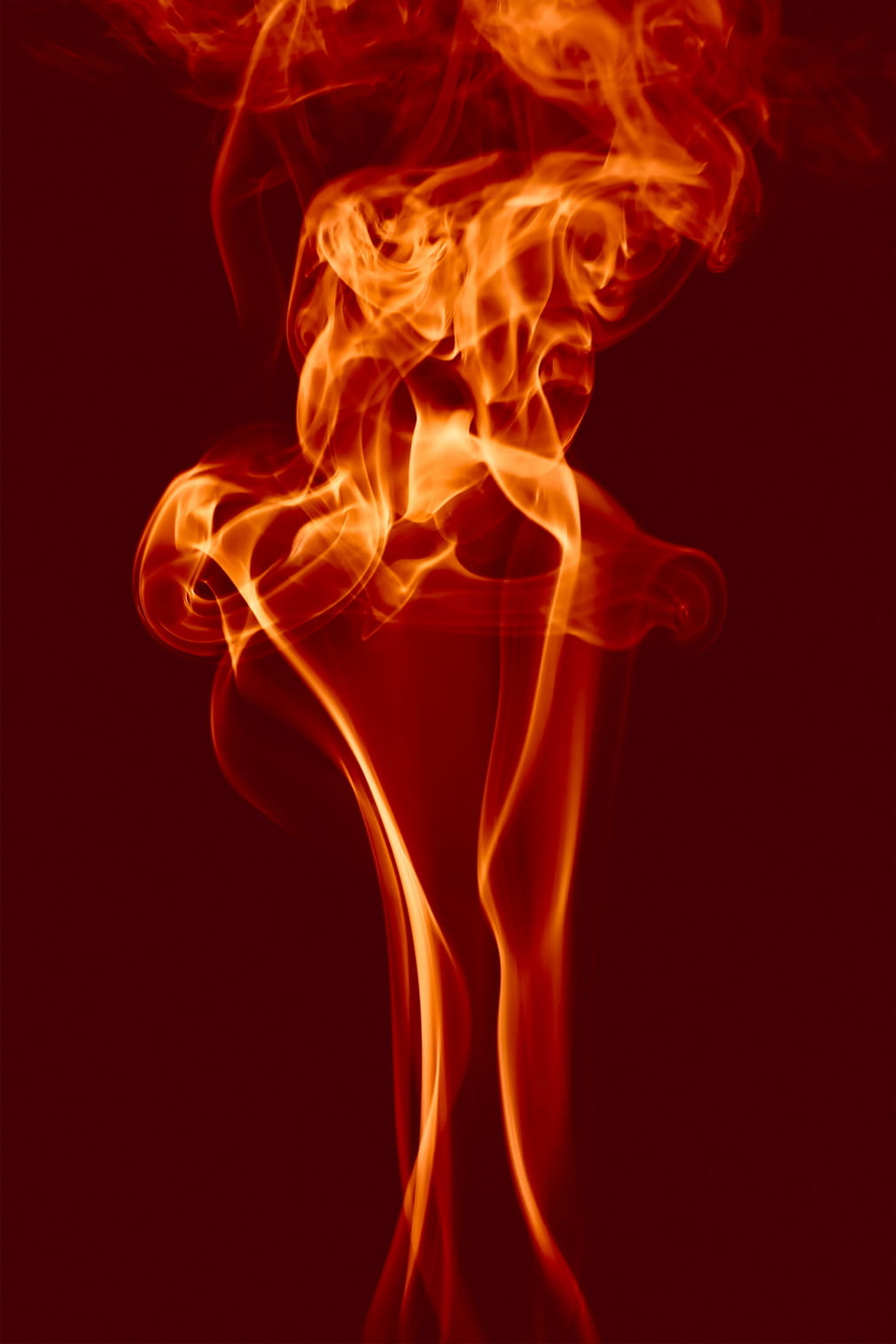 ideas, shape, style, dynamic, smoke, fire - natural phenomenon, no people, flare, red, spirit, trail, aromatherapy, mist, fantasy, design, curve, black background, Phone HD Wallpaper