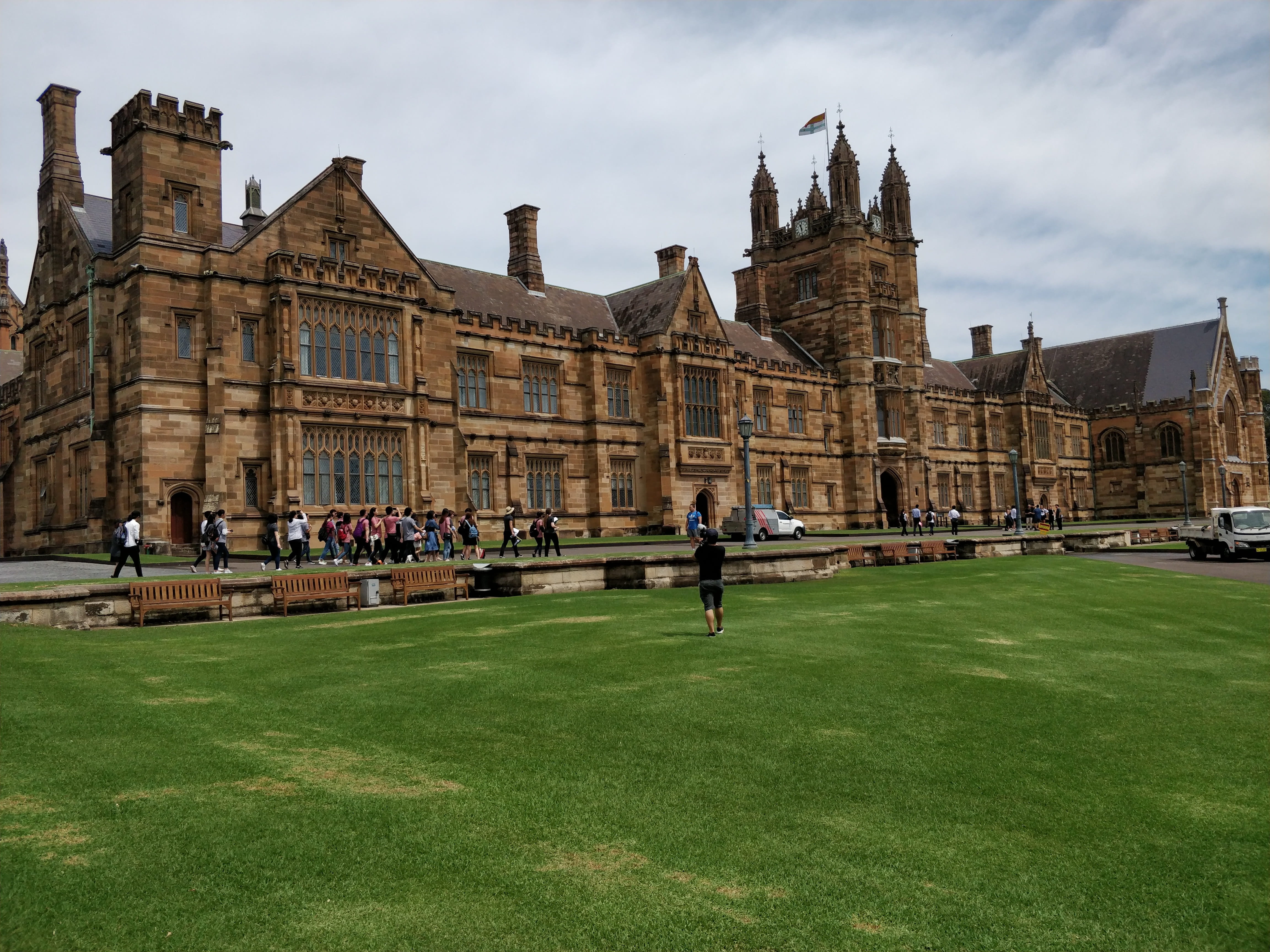 architecture, tourism, 4K, people, building exterior, day, built structure, travel destinations, history, lifestyles, grass, leisure activity, sky, cloud - sky, HD Wallpaper