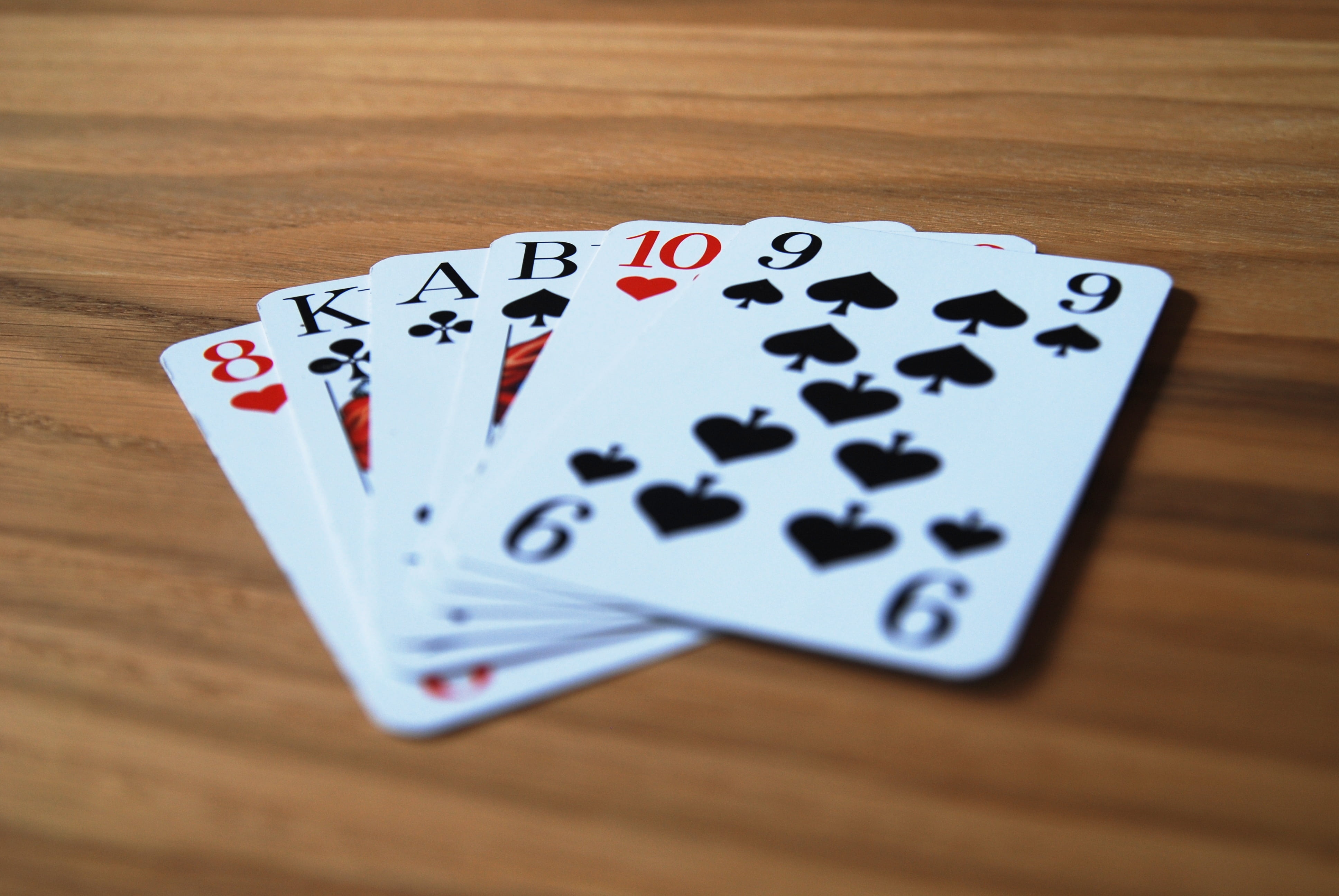 game of chance, arts culture and entertainment, poker - card game, table, close-up, 4K, leisure games, wood - material, relaxation, luck, leisure activity, HD Wallpaper