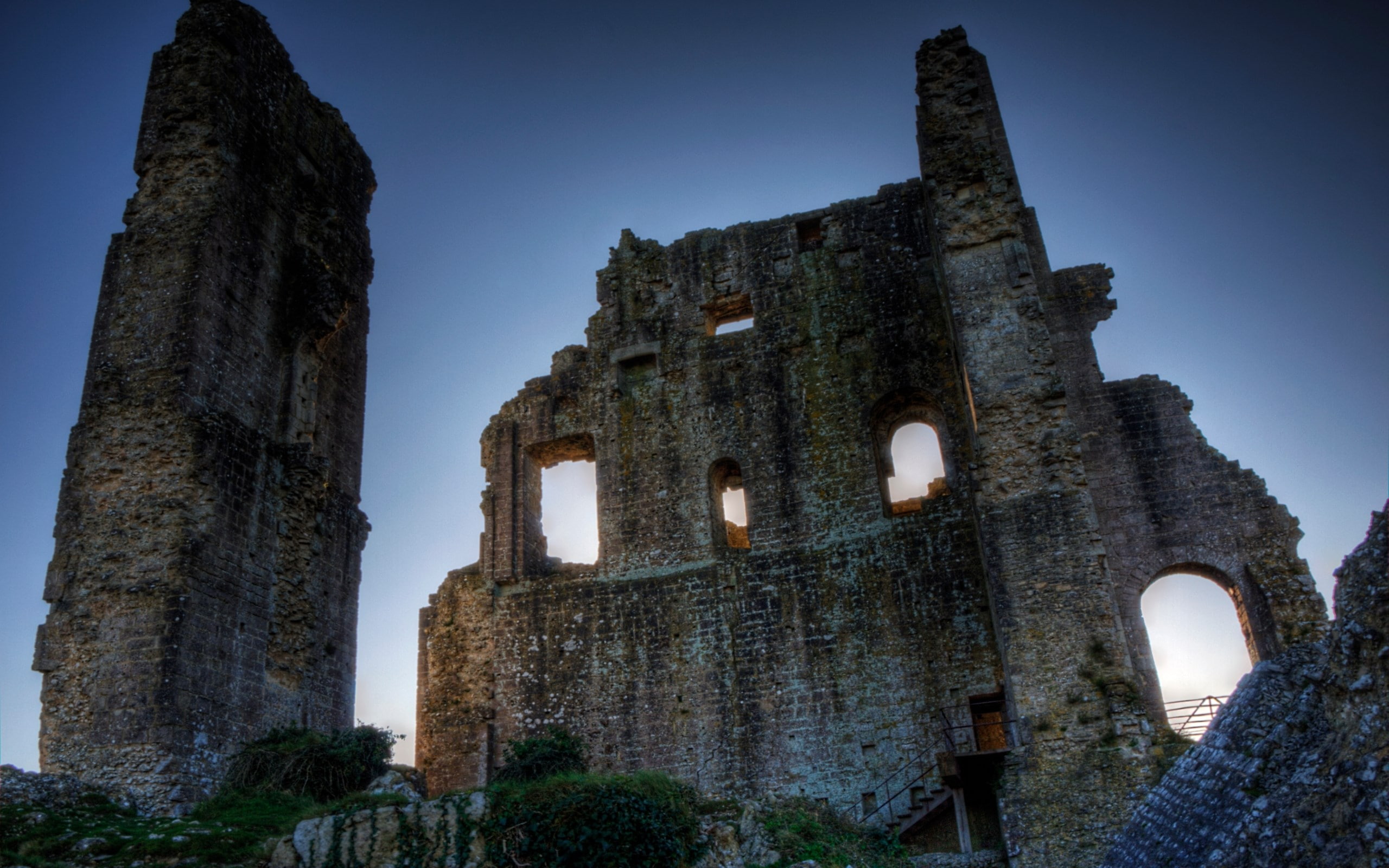 2K, corfe castle, HD Wallpaper