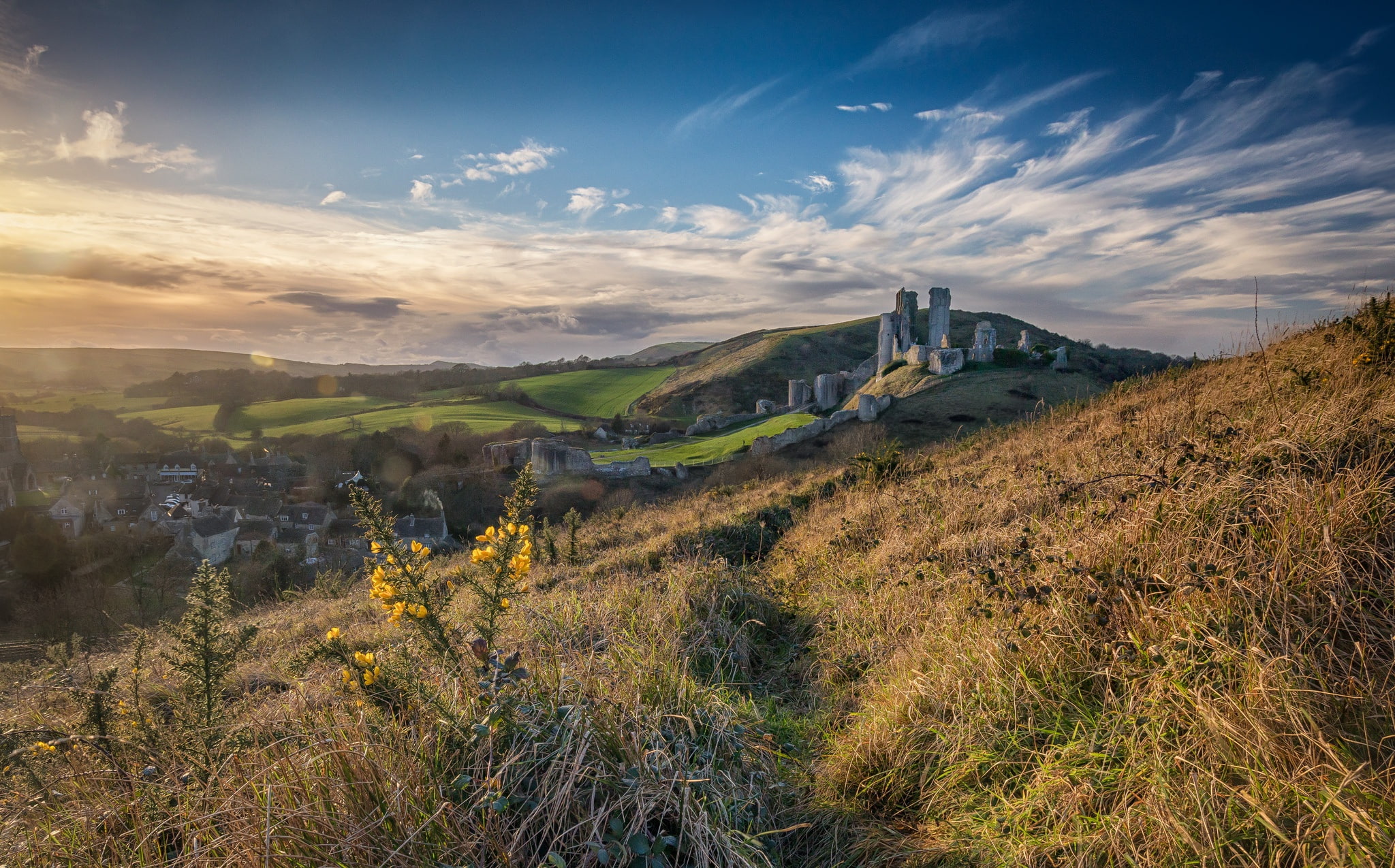 The Purbeck, 1080P, England, Dorset, HD Wallpaper