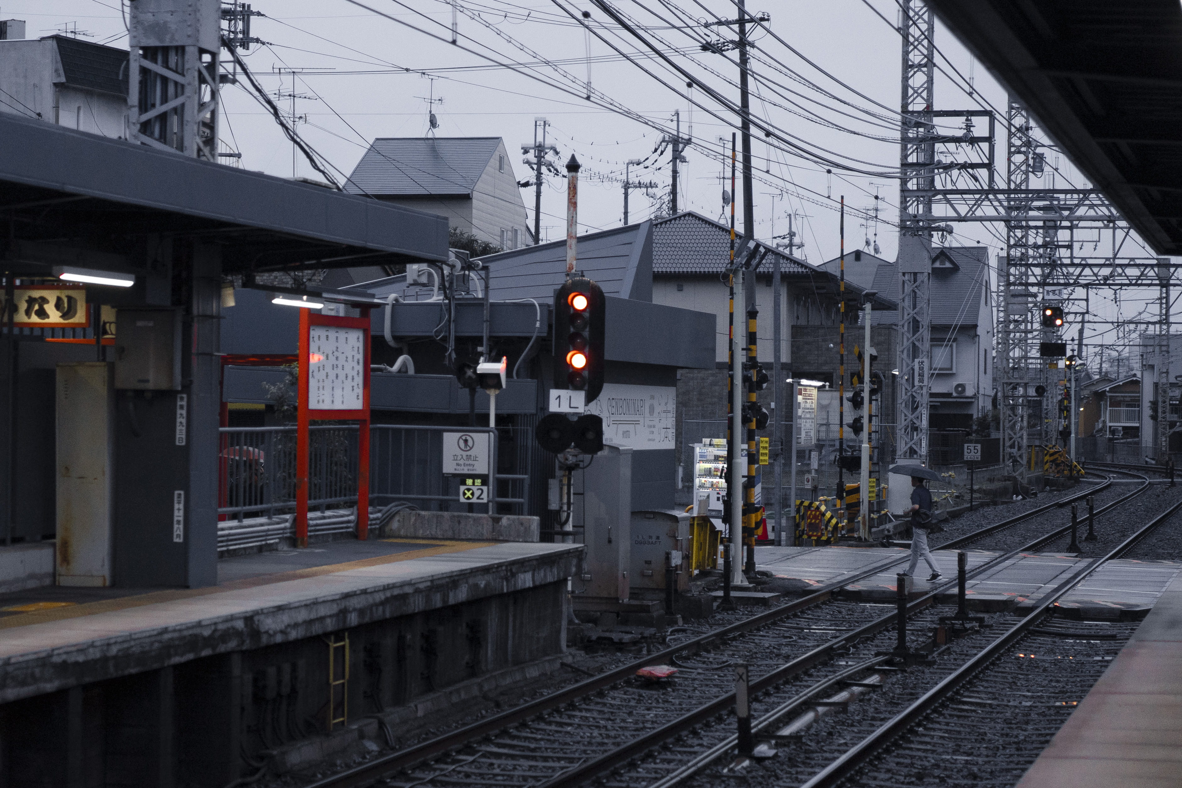 nature, power supply, railroad station, train - vehicle, transportation, building exterior, electricity, 2K, track, cable, subway, complexity, rail transportation, HD Wallpaper