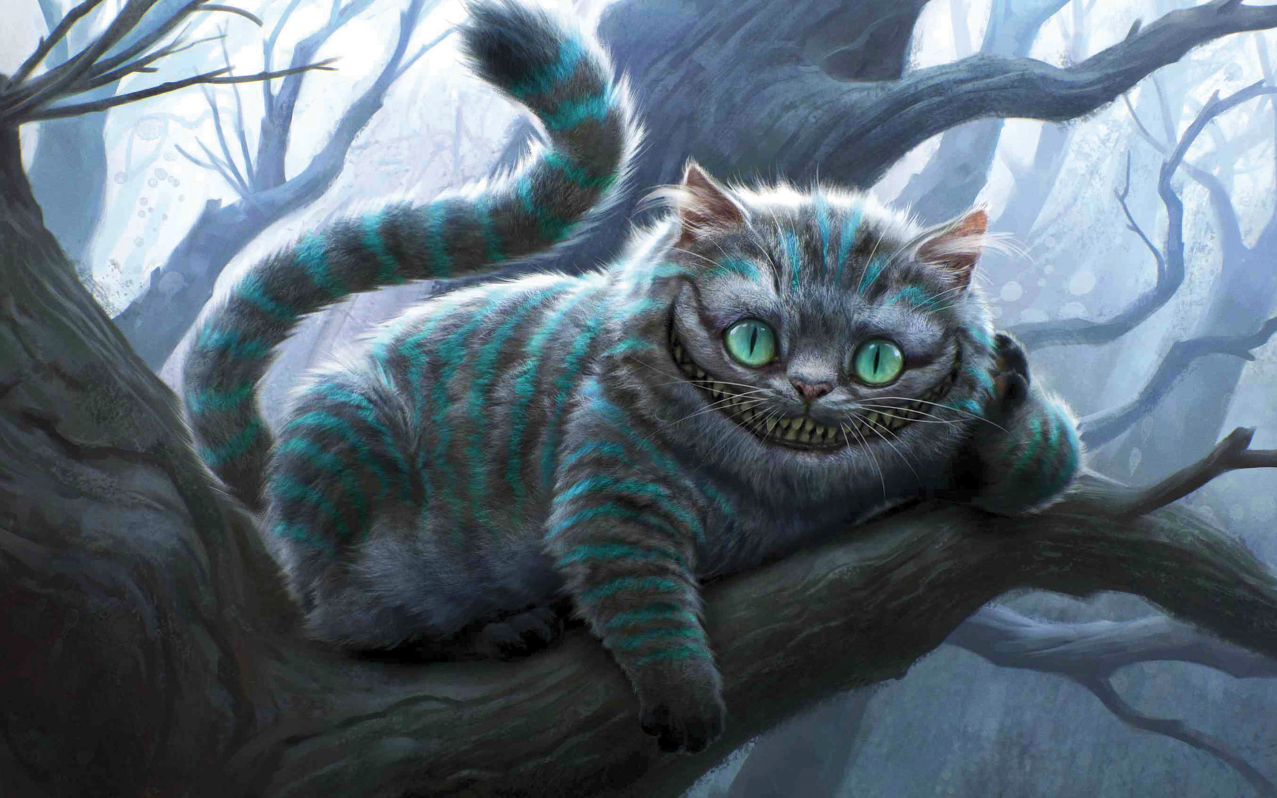 cat, 2K, cheshire, HD Wallpaper