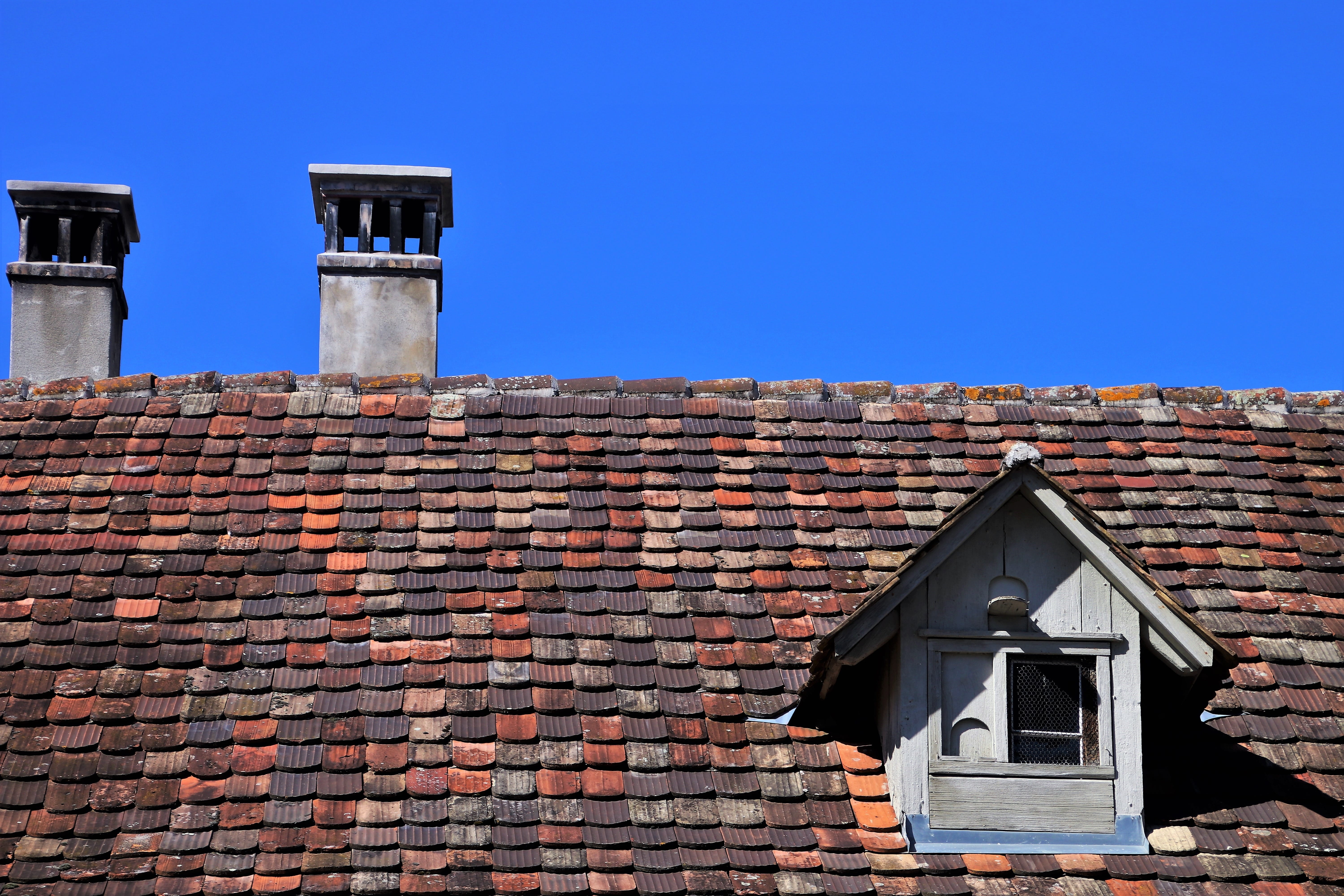 building, the window, clear sky, chimney, wooden, sky, the walls of the, residential district, wall - building feature, attic, building exterior, day, nature, HD Wallpaper