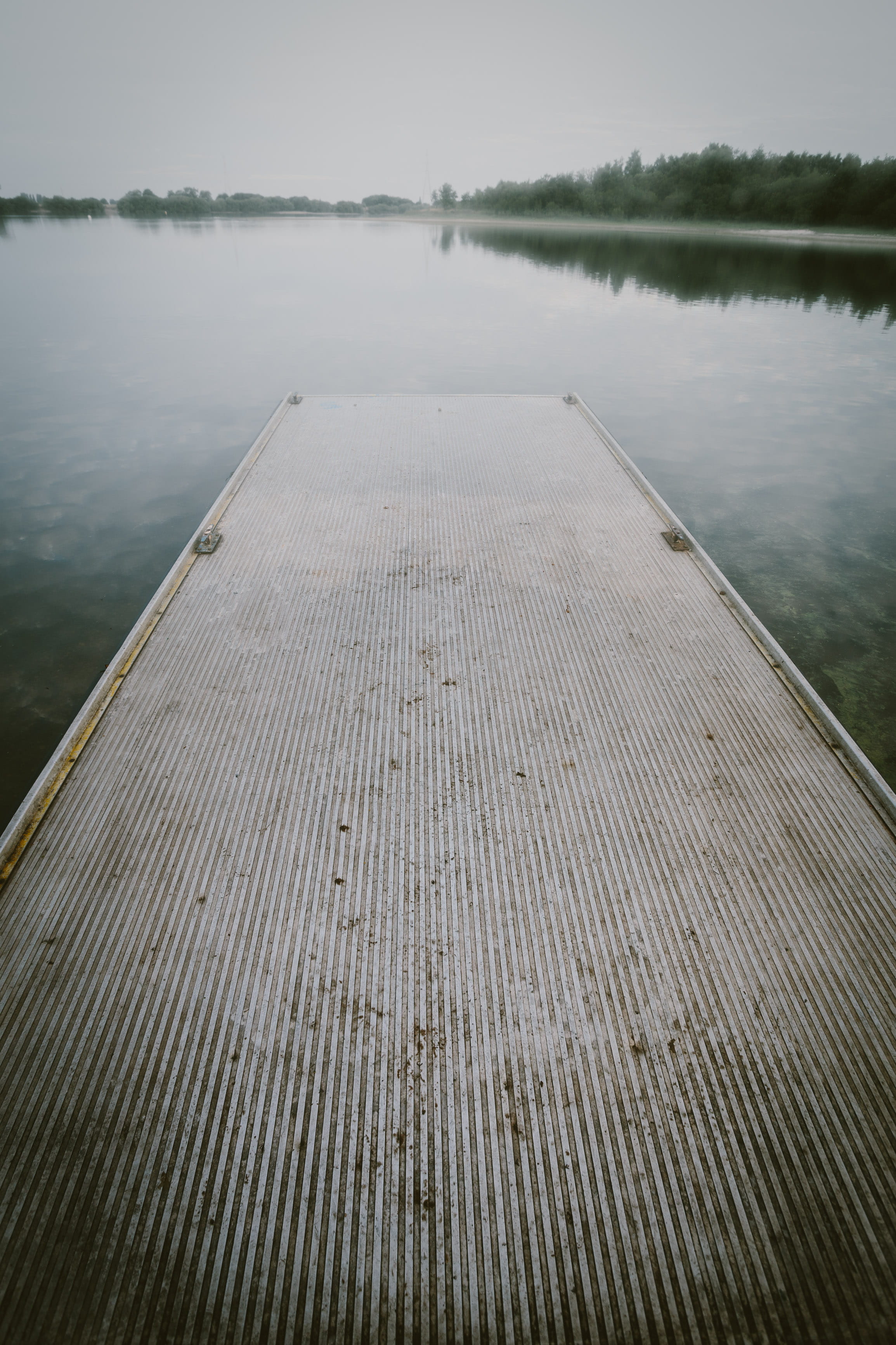 morning, nature, footpath, calm, non-urban scene, water, mist, reflection, outdoors, tones, wood - material, pier, dark, Phone HD Wallpaper