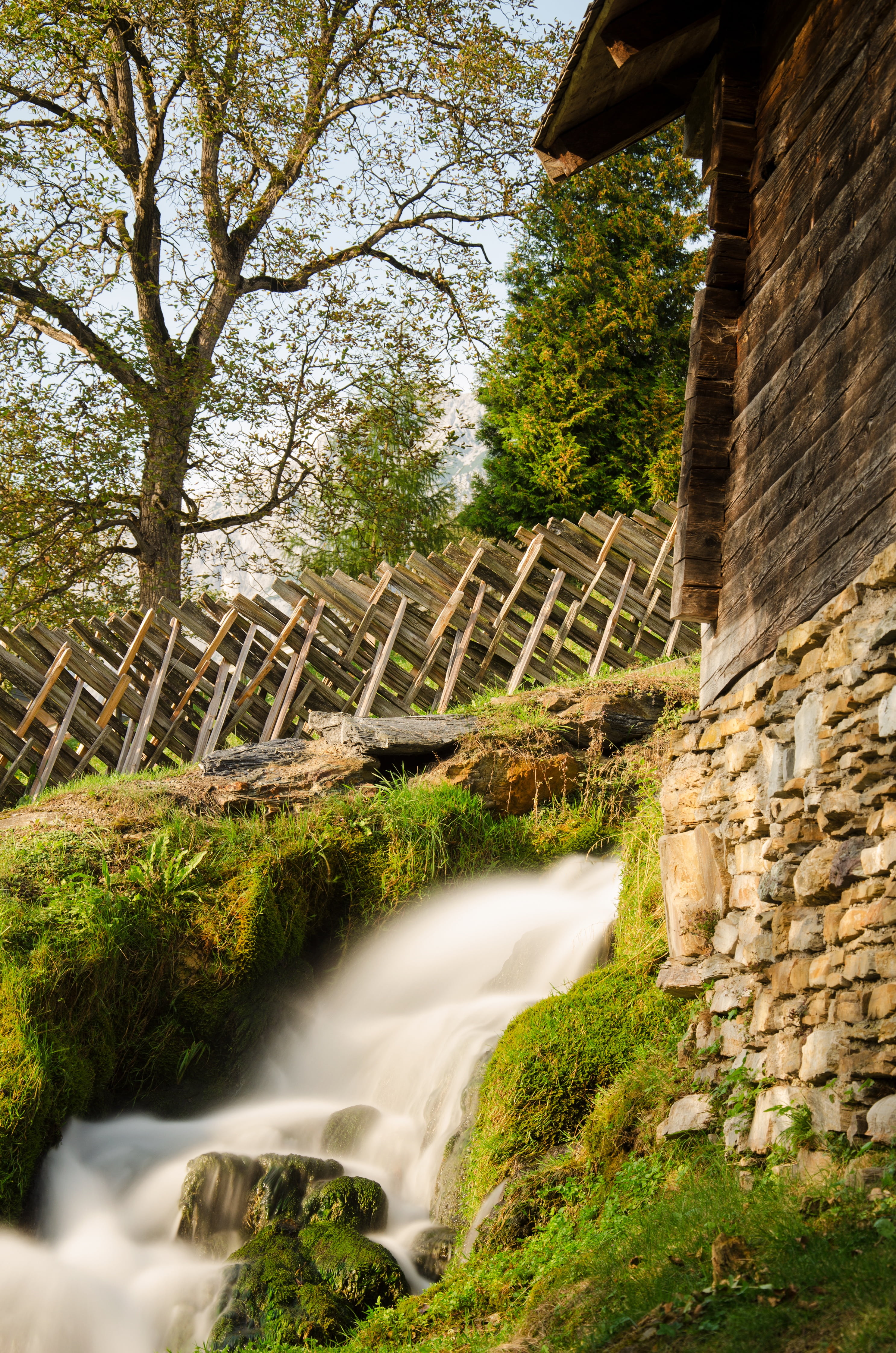 seven mills, scenics - nature, blurred motion, salzburger land, austria, places of interest, outdoors, building exterior, canal, attraction, wall, historically, Phone HD Wallpaper
