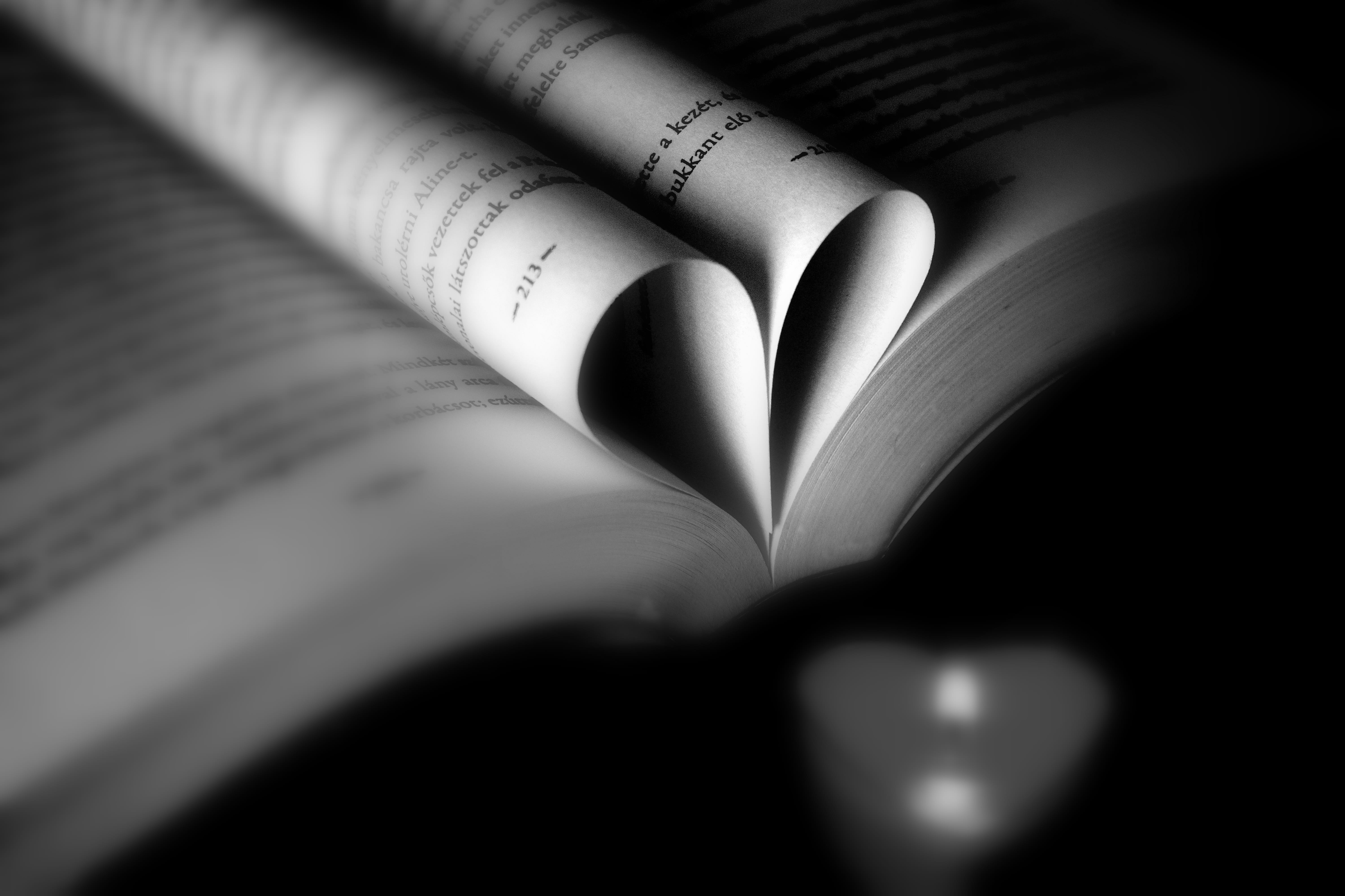 positive emotion, 5K, publication, heart shape, learning, creativity, book, no people, studying, still life, expertise, wisdom, candle, black background, HD Wallpaper