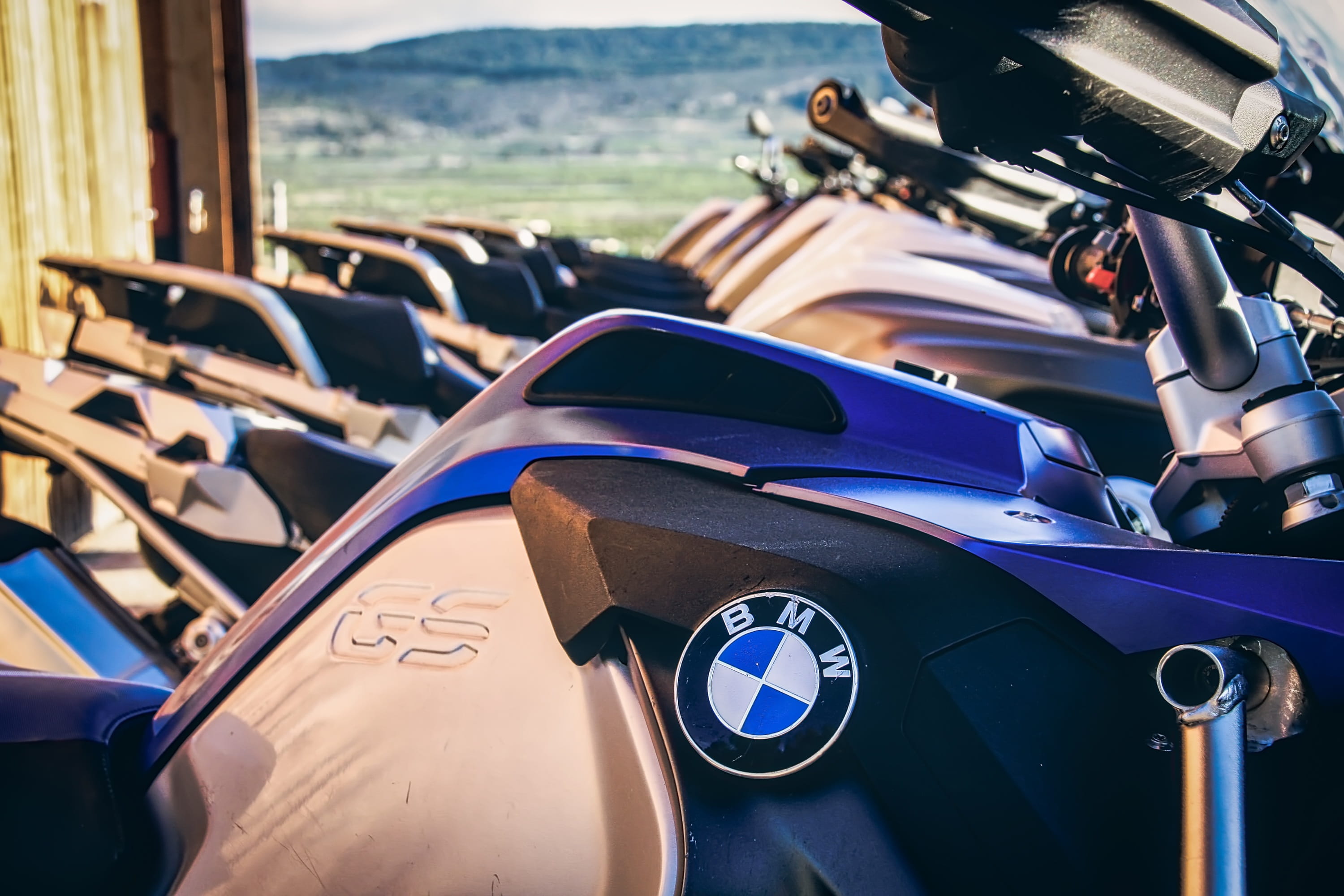 mode of transportation, travel, vehicle, in a row, bike, water, bmw, close-up, sea, focus on foreground, nature, people, enduro, gs1200, motorbike, land vehicle, HD Wallpaper