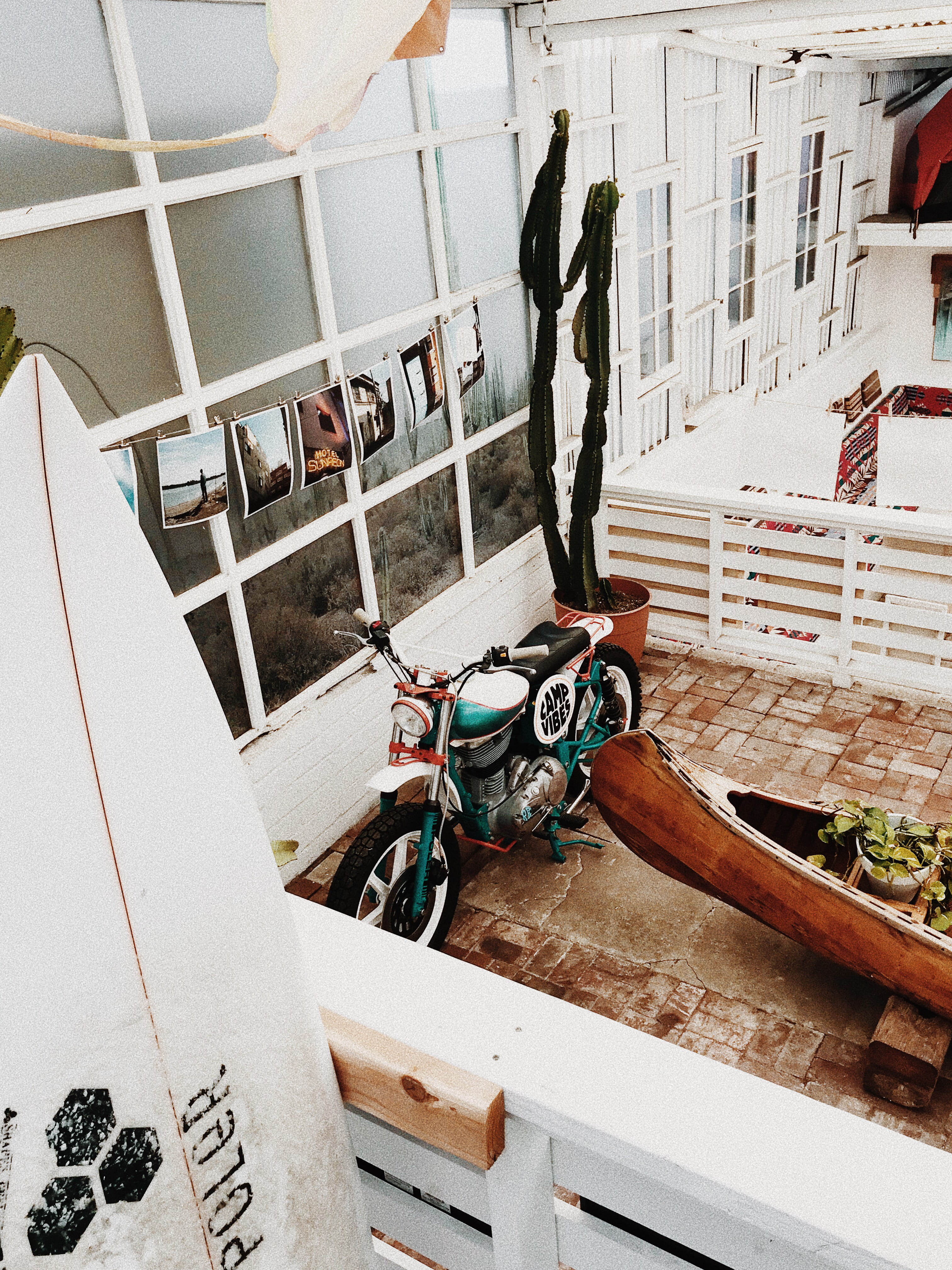 boat, beside, motorcycle, architecture, bobber, brown, wooden, mode of transportation, day, surf, art and craft, representation, board, table, seat, high angle view, Phone HD Wallpaper