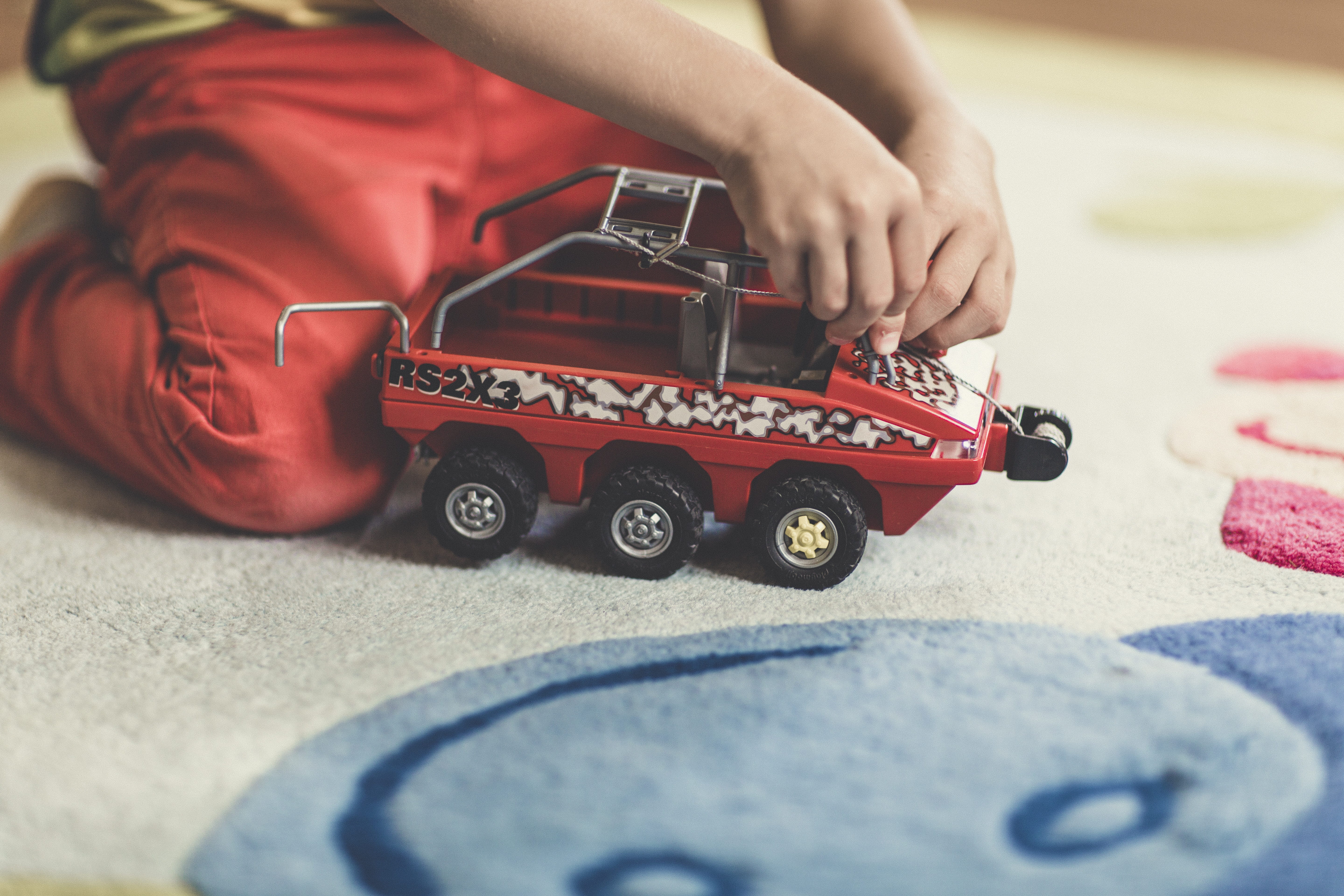 child, human body part, low section, amphibious vehicle, human hand, day, offspring, playmobil, wheel, toys, transportation, real people, close-up, toy, HD Wallpaper