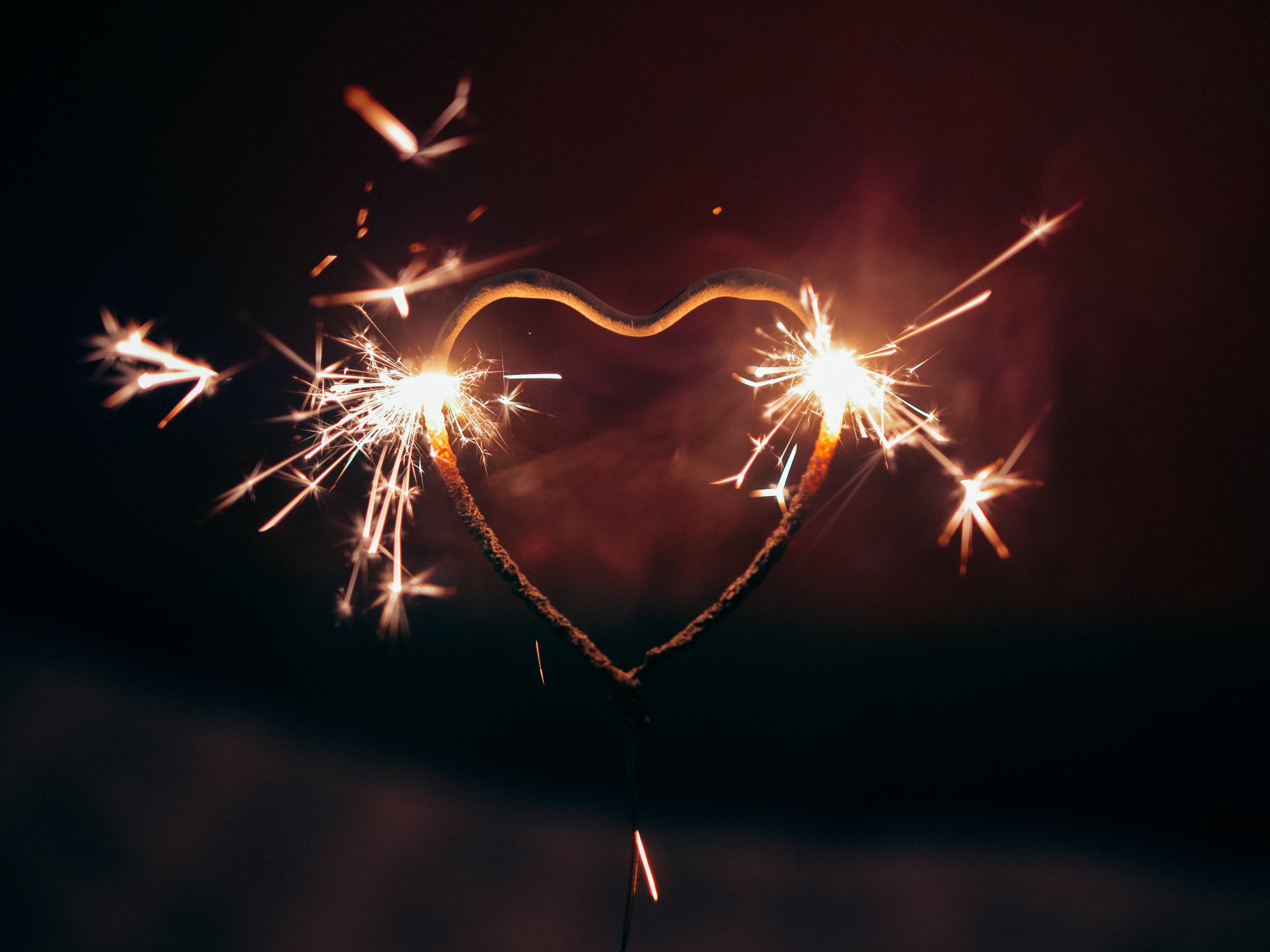 outdoors, igniting, bengali fire, sparks, shaped, event, nature, heat - Temperature, arts culture and entertainment, black Background, lighting Equipment, HD Wallpaper