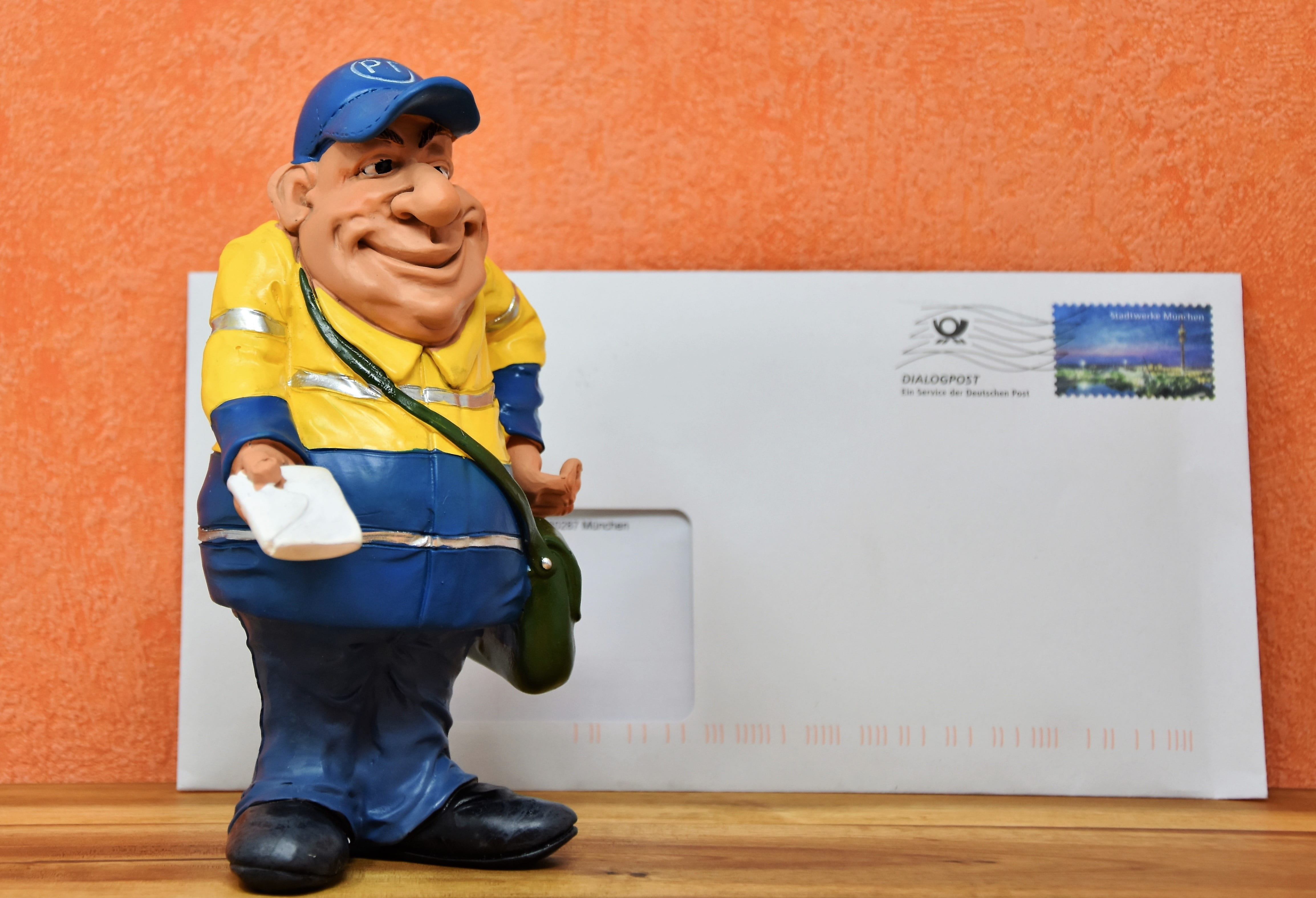 safety, real people, send, postman, front view, smiling, protection, post letter, postal delivery, telegram, wall - building feature, letters, decoration, HD Wallpaper