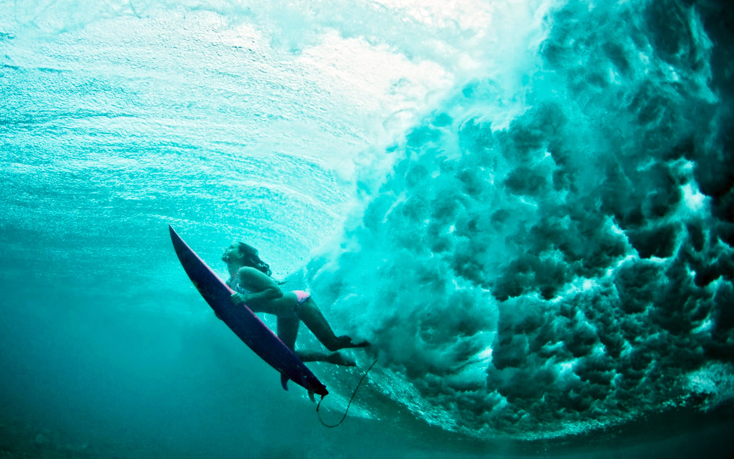 2K, naturaleza, mar, mujer, surfing, HD Wallpaper