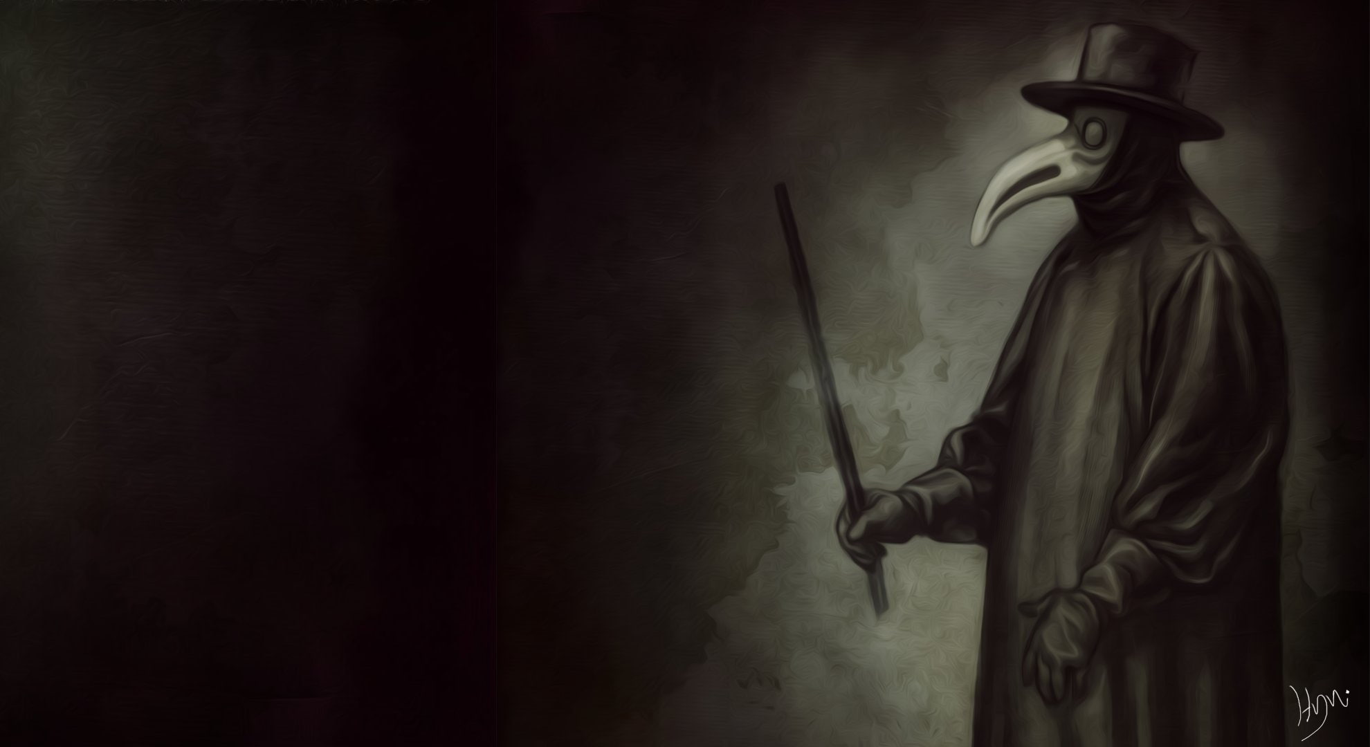 Pajaro, 1080P, Hombre, abstracto, Dark, HD Wallpaper