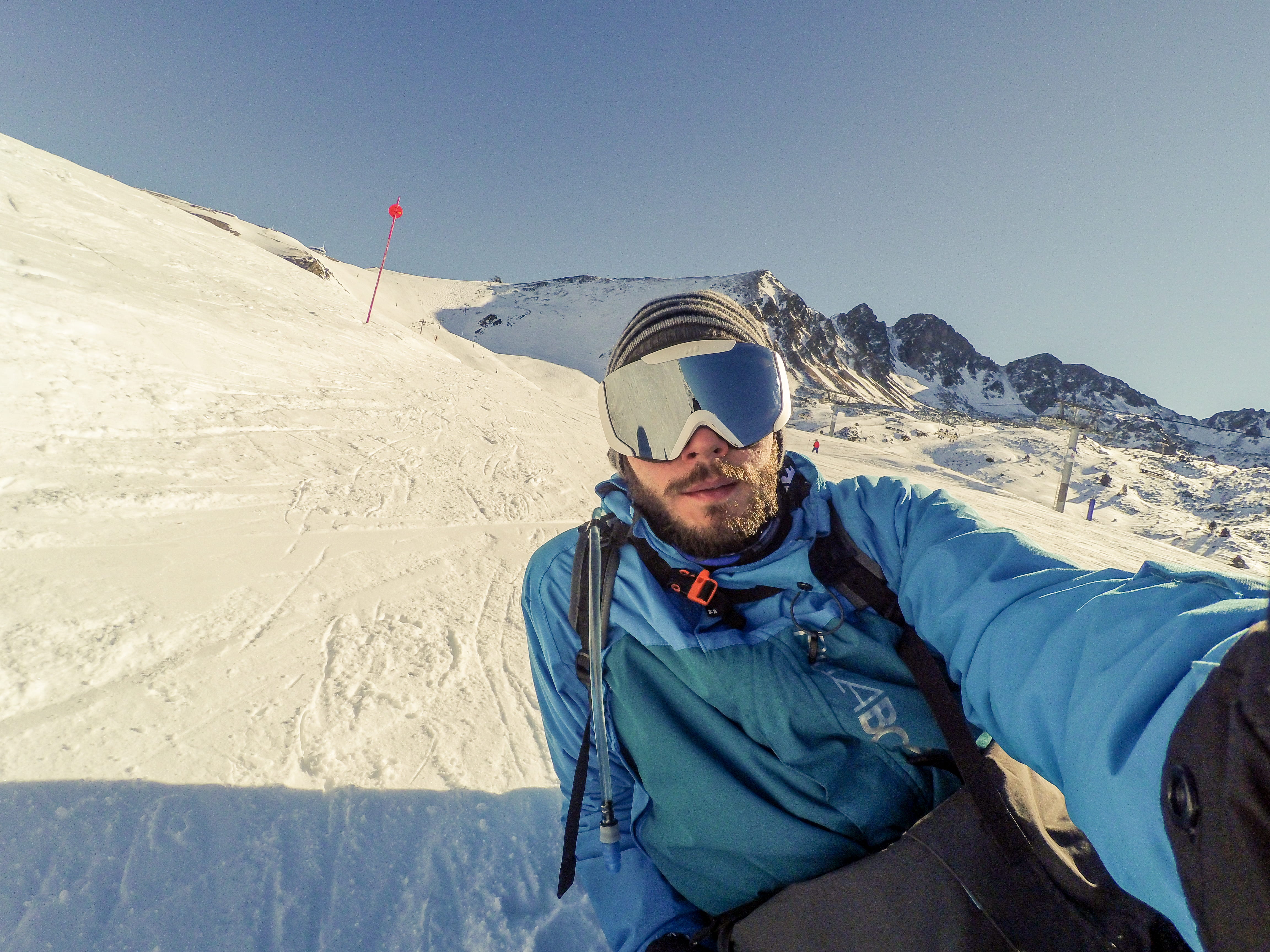 cataluña, el pas de la casa, ski holiday, ski-wear, vacations, one person, cold temperature, sky, clothing, mountain range, nieve, snowcapped mountain, HD Wallpaper