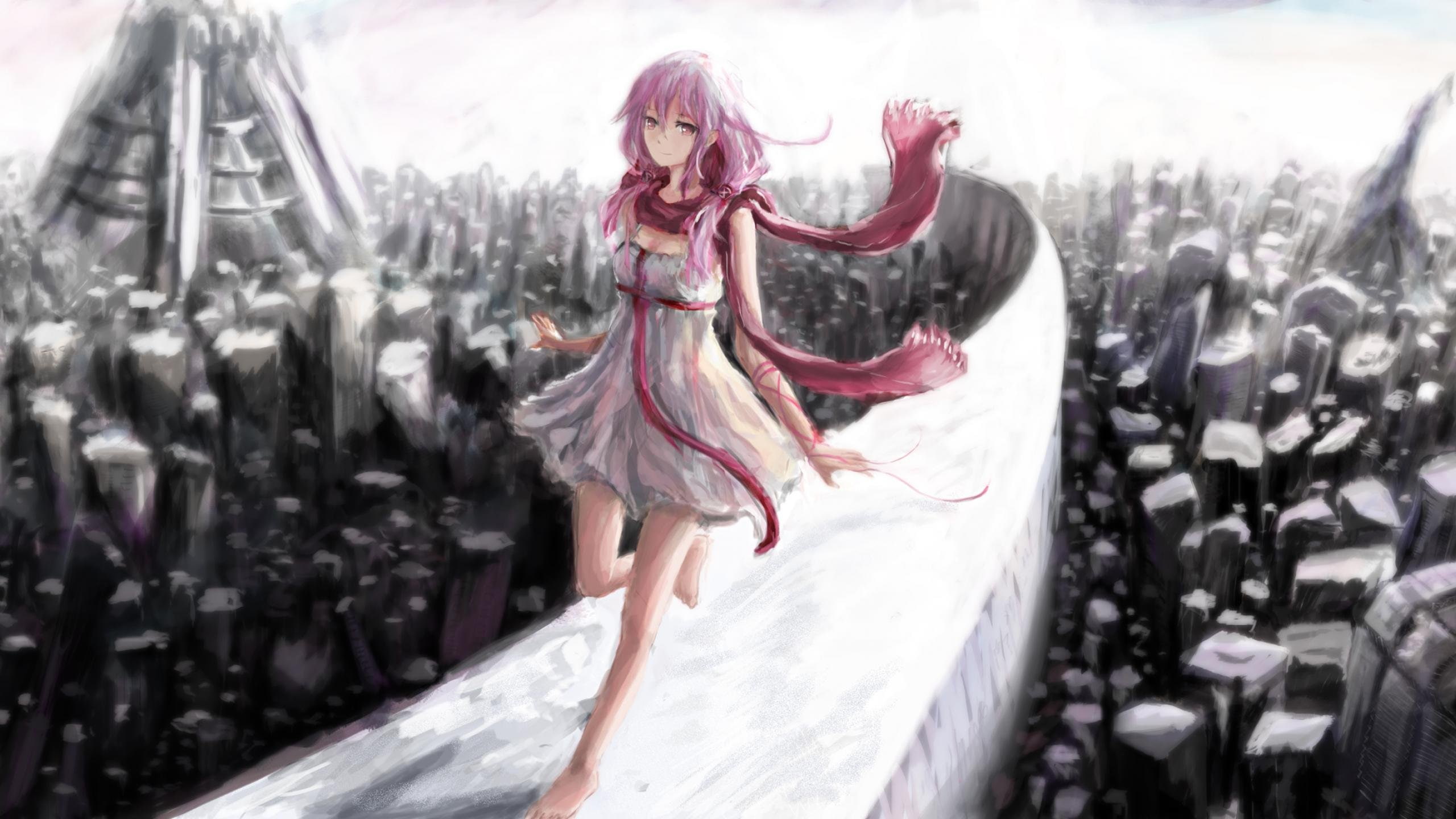 anime, manga, chica, caminando, 2K, HD Wallpaper